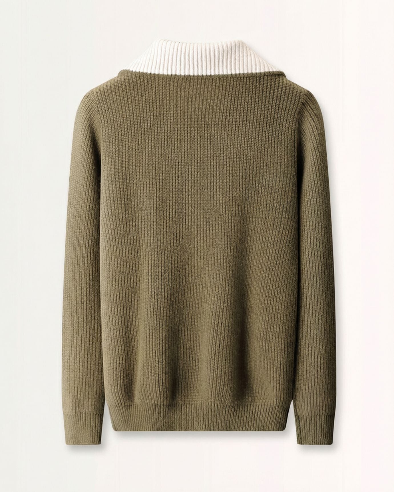Half-Zip Cashmere Wool Sweater