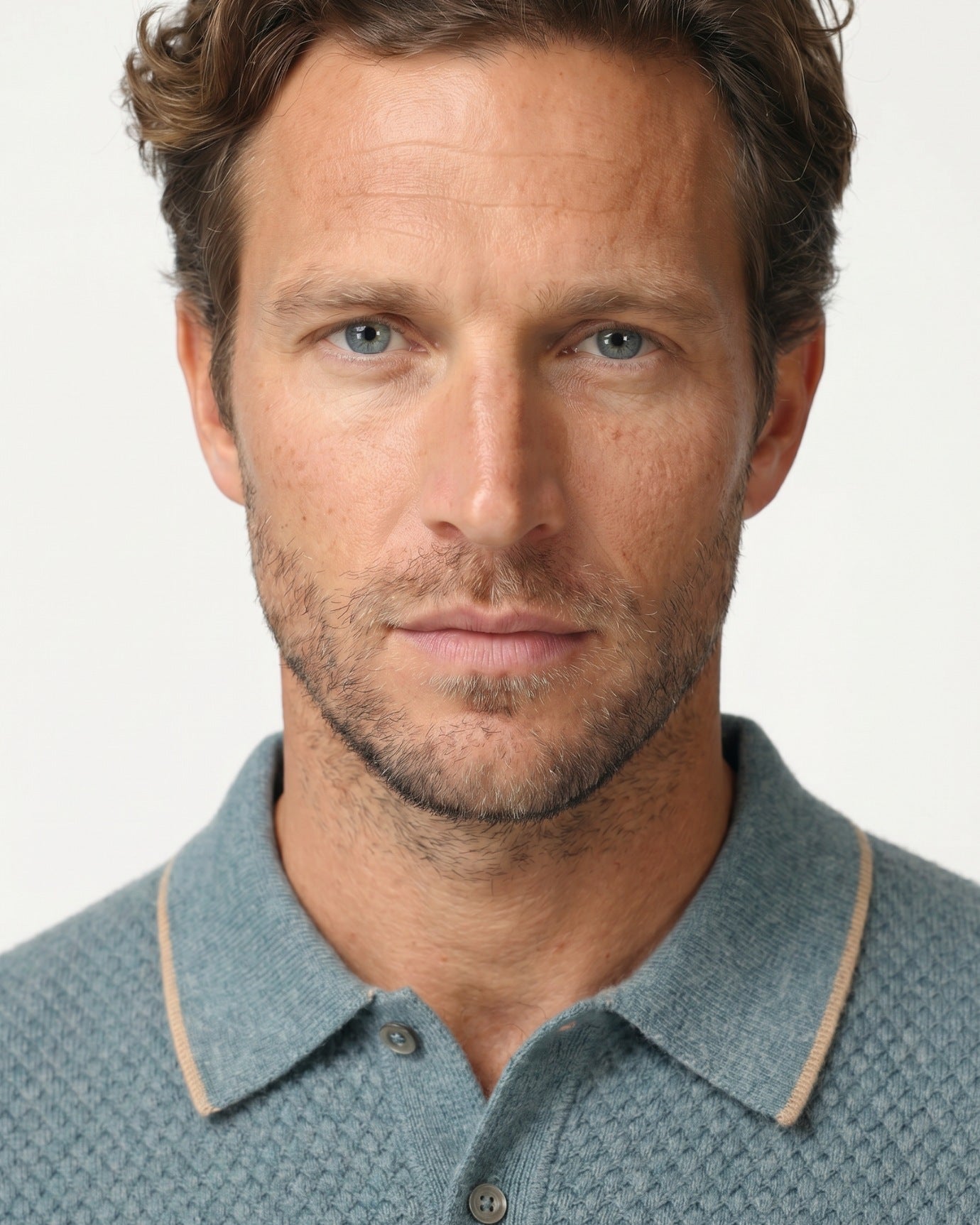 Kaschmir-Polo-Shirt, Kurzarm, Business Casual
