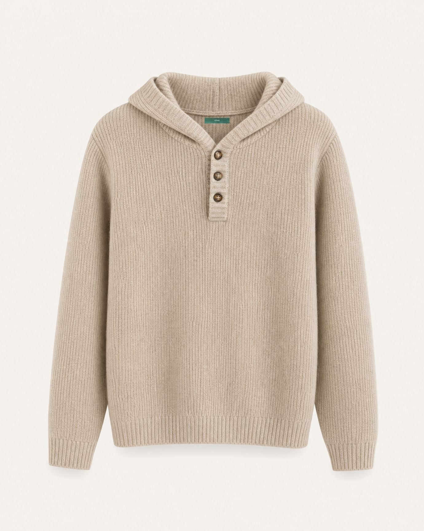 Relaxed Fit Cashmere Hooded Sweater