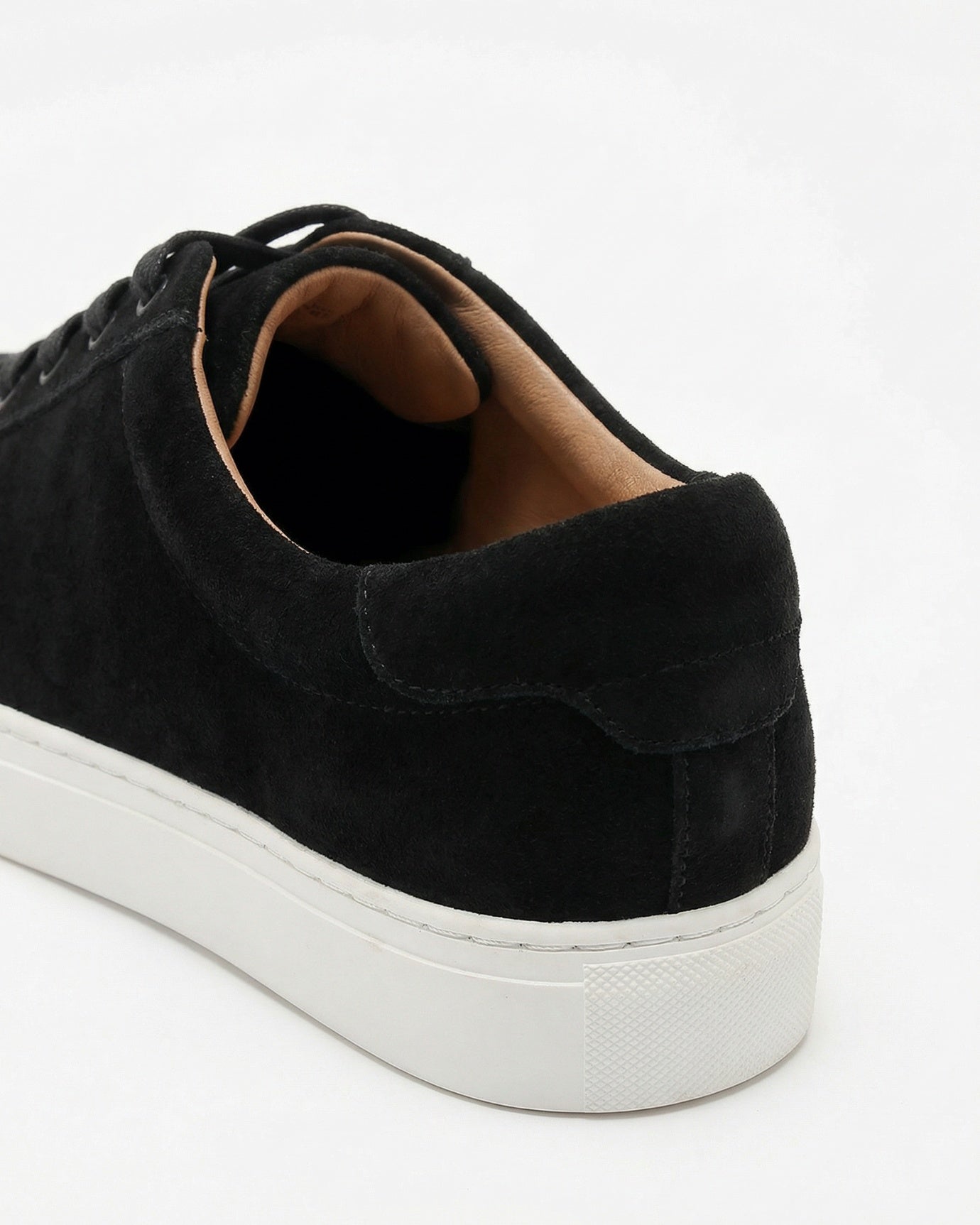 Florence Black Suede Genuine Leather Cowhide Shoes