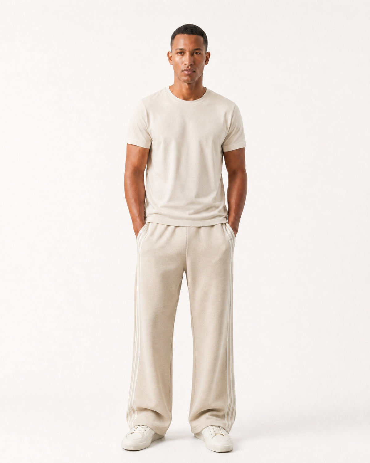 Boston Cashmere Wool Jacquard Straight Pants