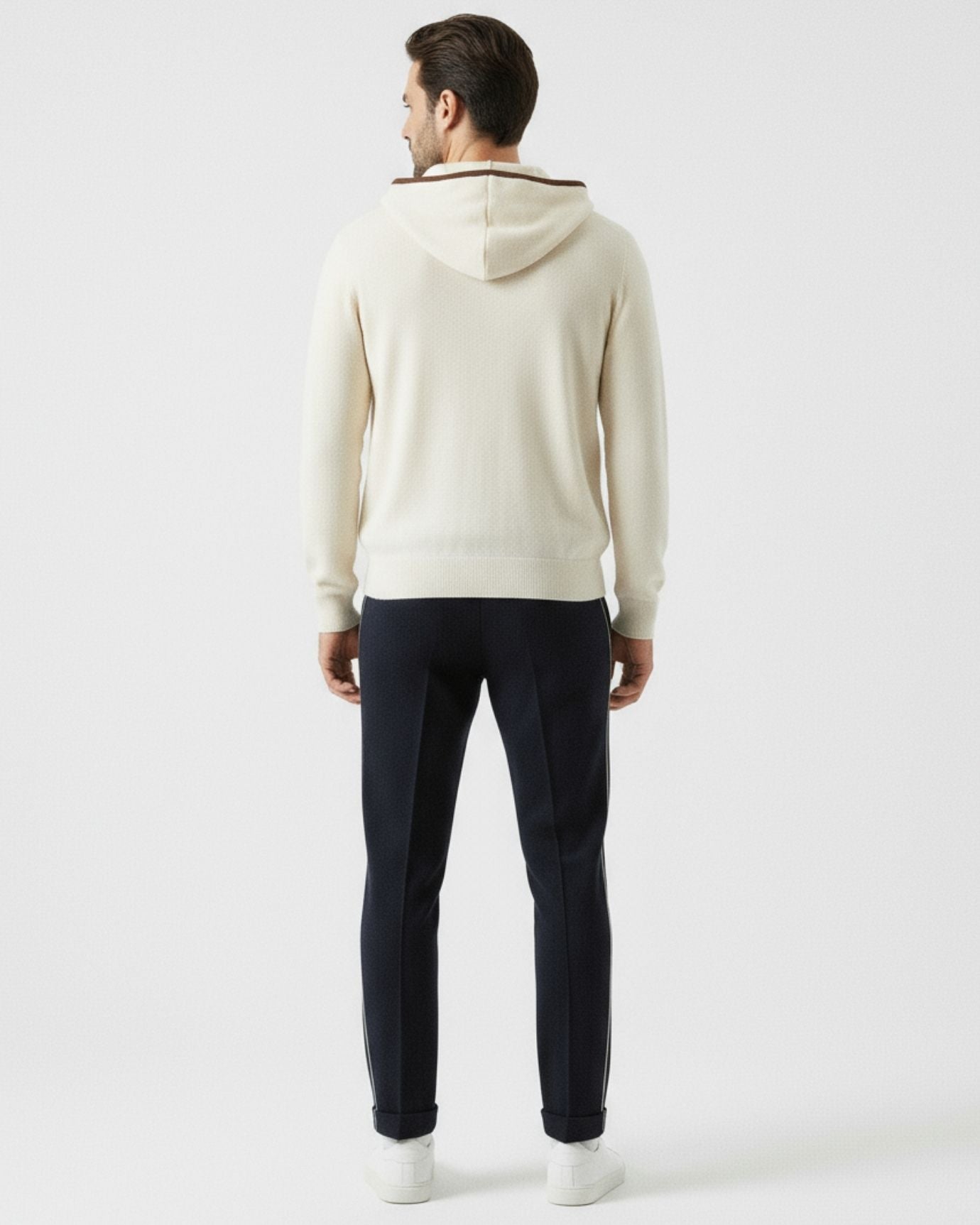 Cashmere Zipper Hooded Cardigan Limited Edition