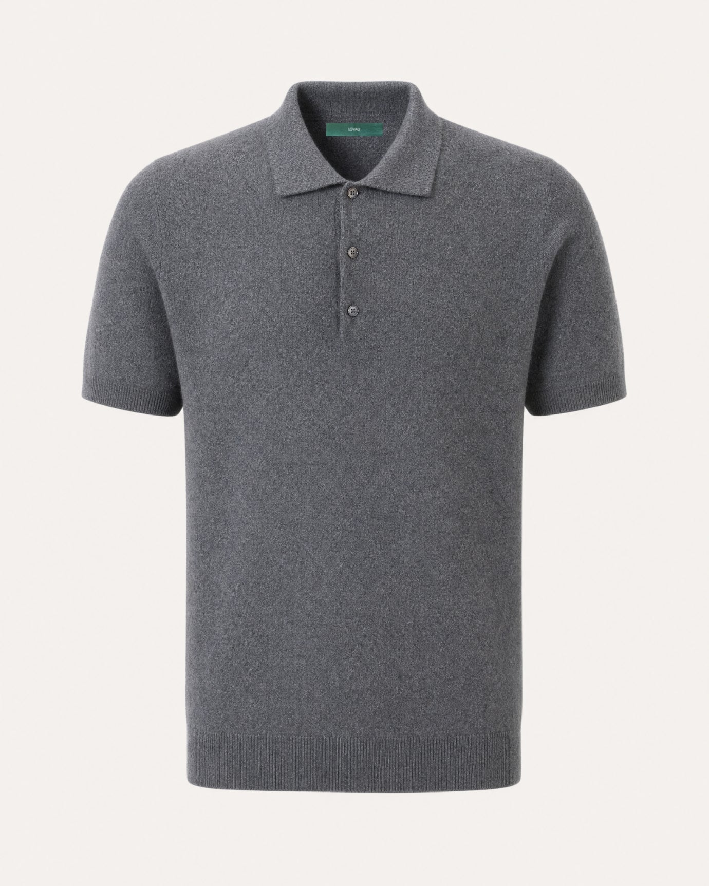 New York Cashmere Short-Sleeve Polo Shirt