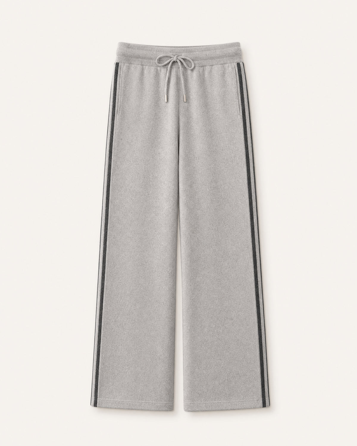 Boston Cashmere Wool Jacquard Straight Pants