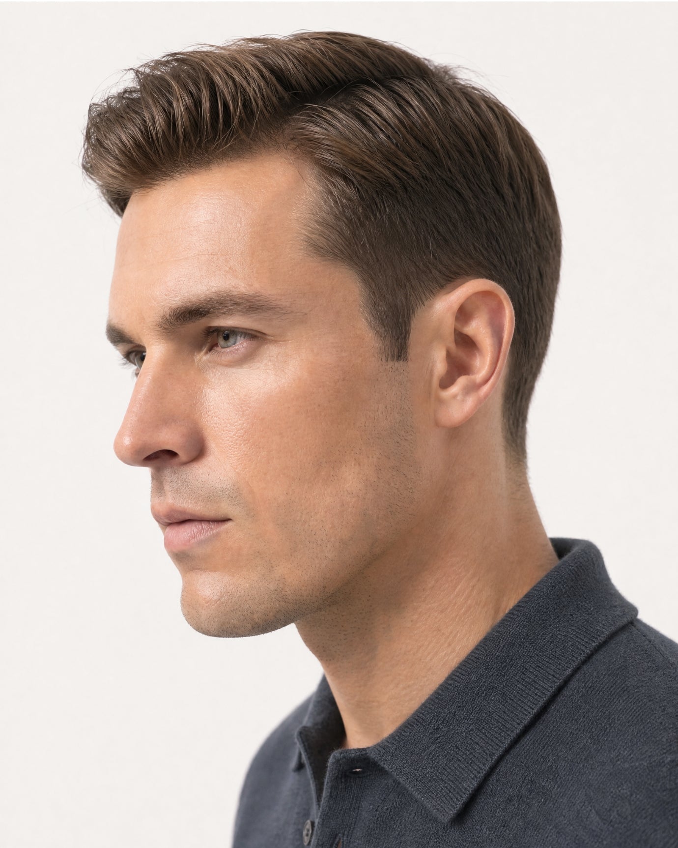 New York Cashmere Short-Sleeve Polo Shirt