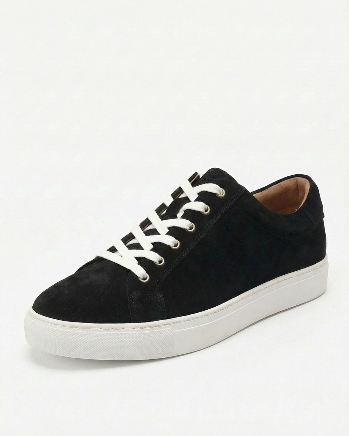Florence Black Suede Genuine Leather Cowhide Shoes