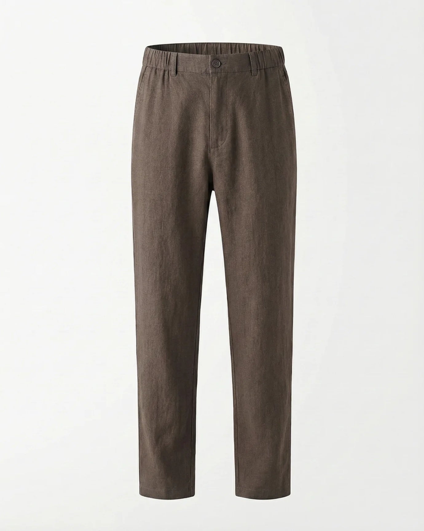 Marbella Linen Trousers – Elastic Waist Relaxed Fit