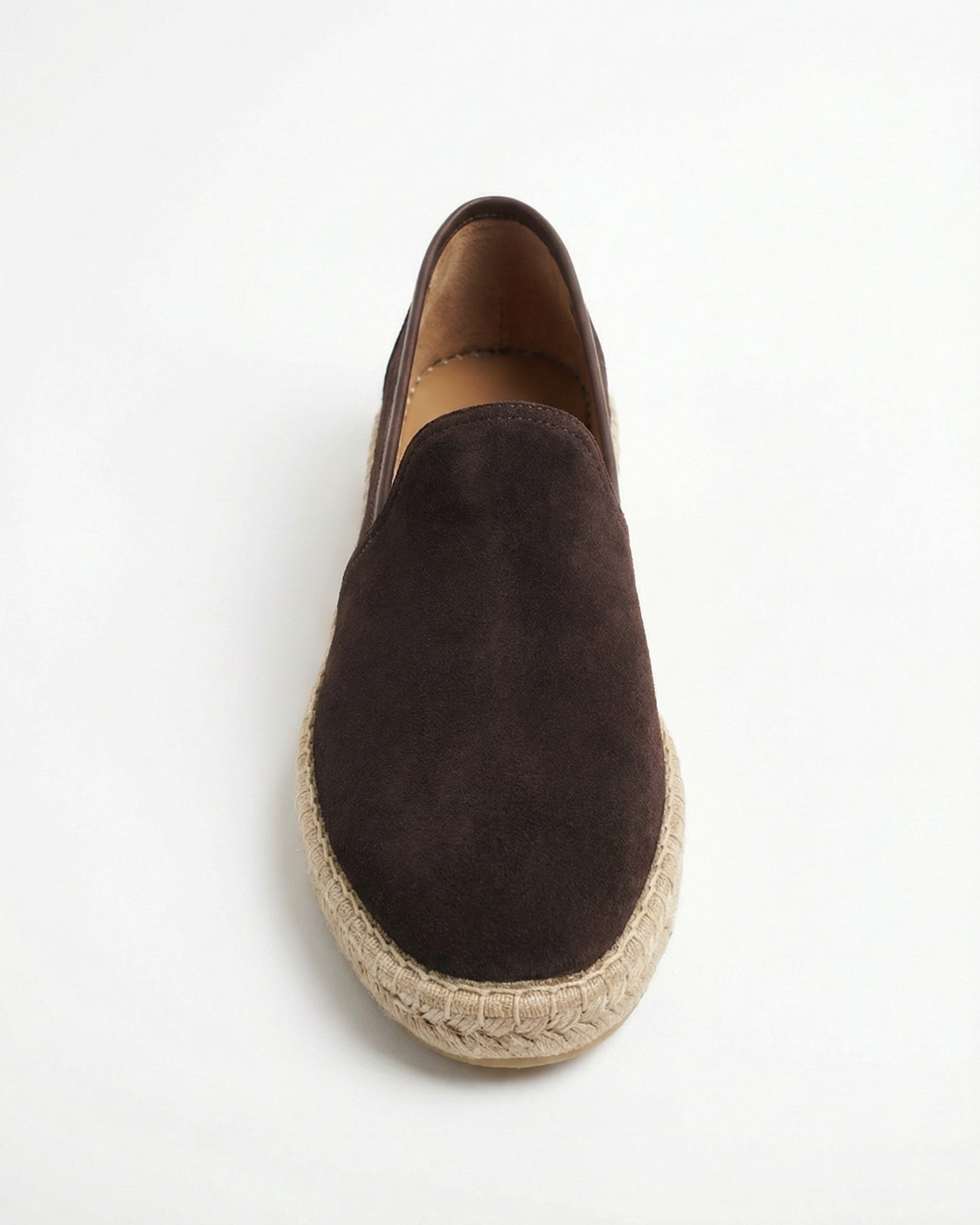 Mykonos Coffee Slip-On Suede Loafers Genuine Leather Casual Flats