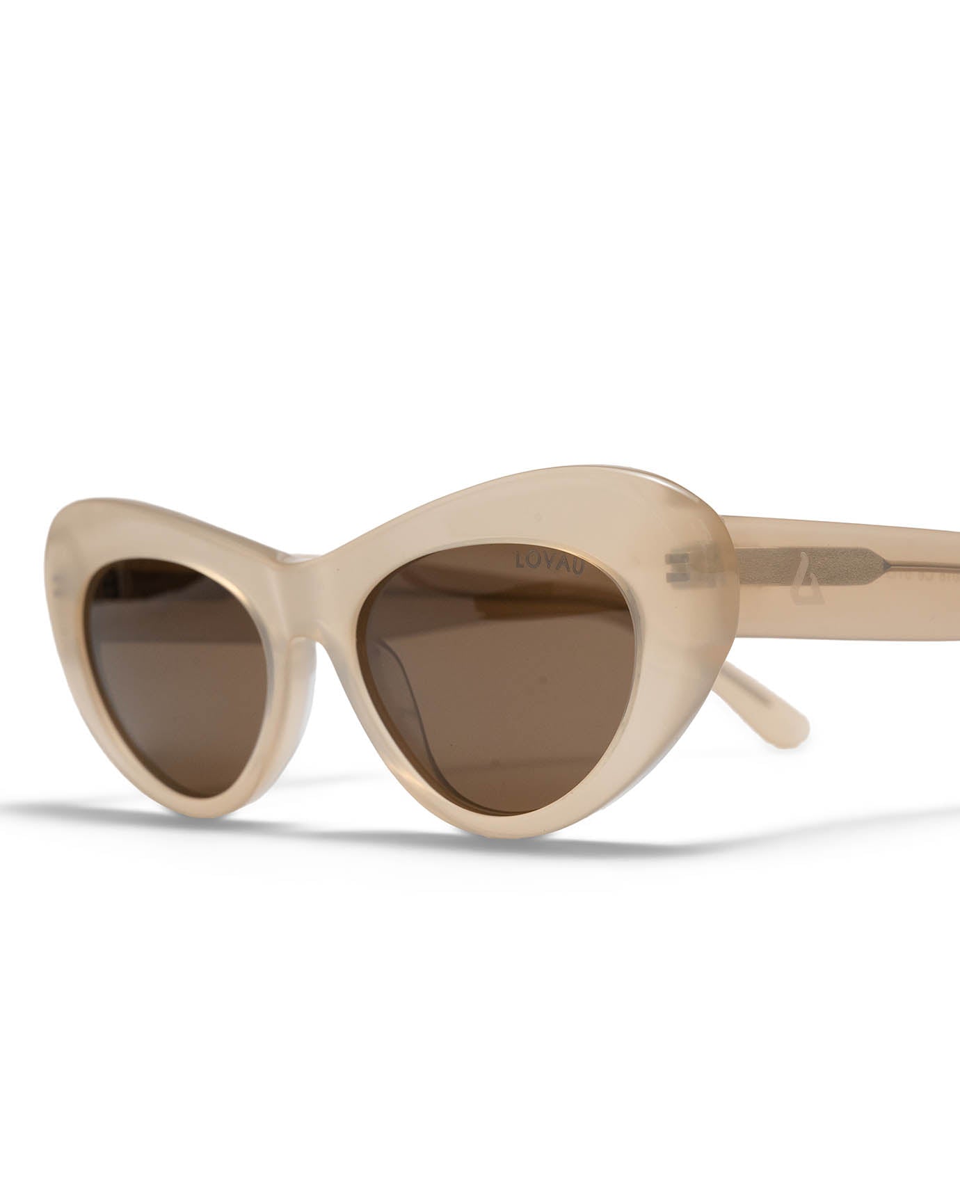 Gafas de sol Zira beige claro dorado – Edición limitada