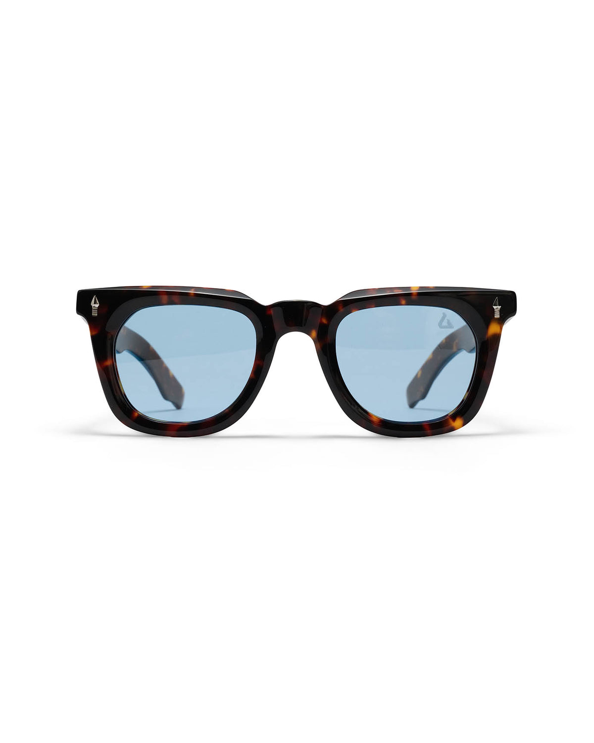 Tortoiseshell Light Blue Sunglasses for Men | Lovau display picture 2