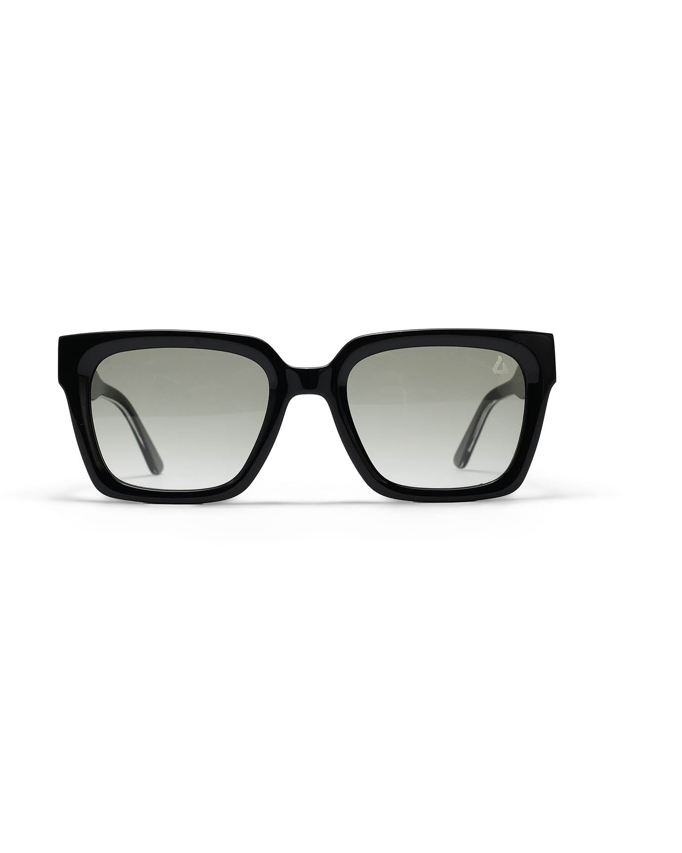 Milano Black Square Sunglasses – Gray Gradient Tint