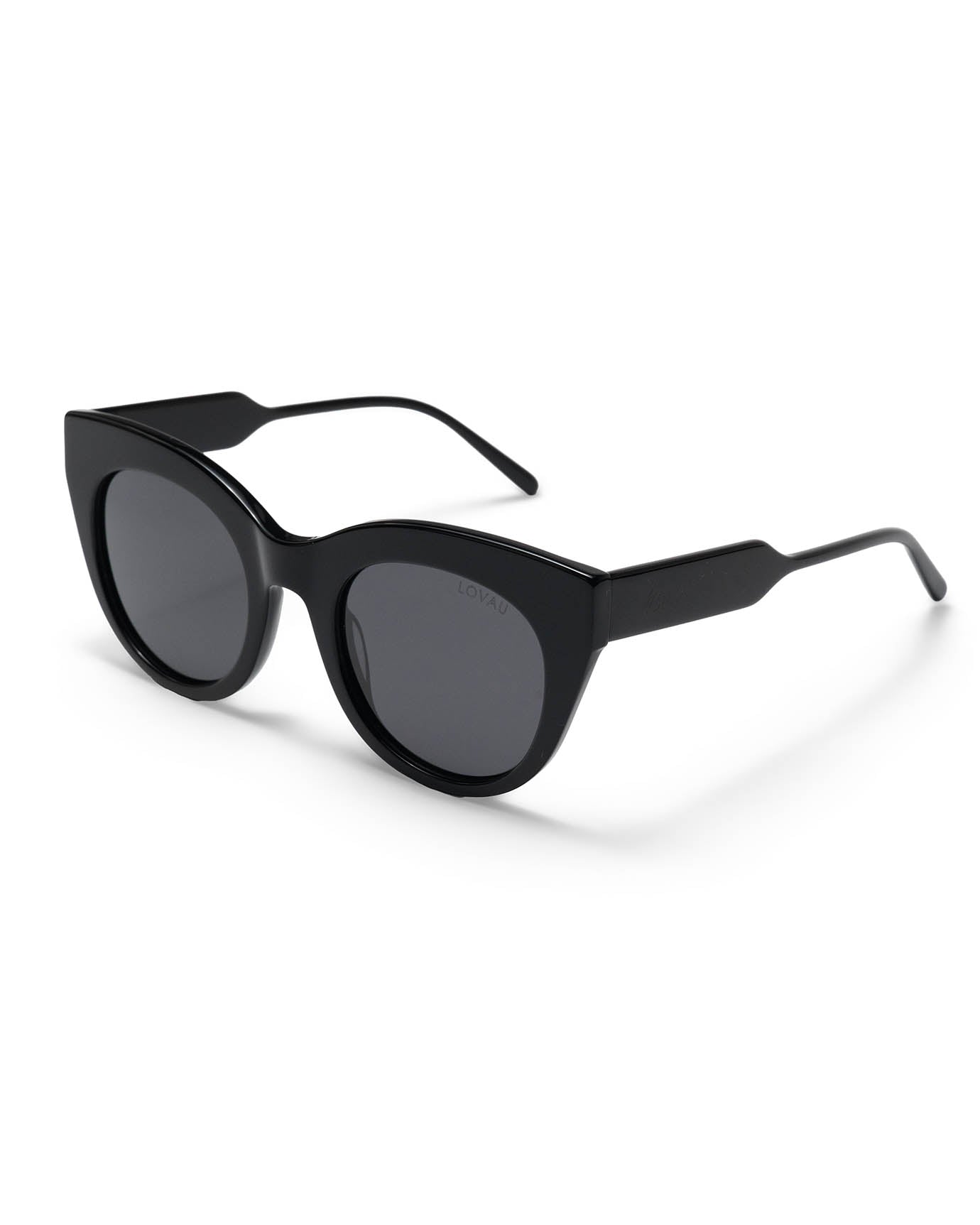 Cat Eye Black Smoke Tint Sunglasses