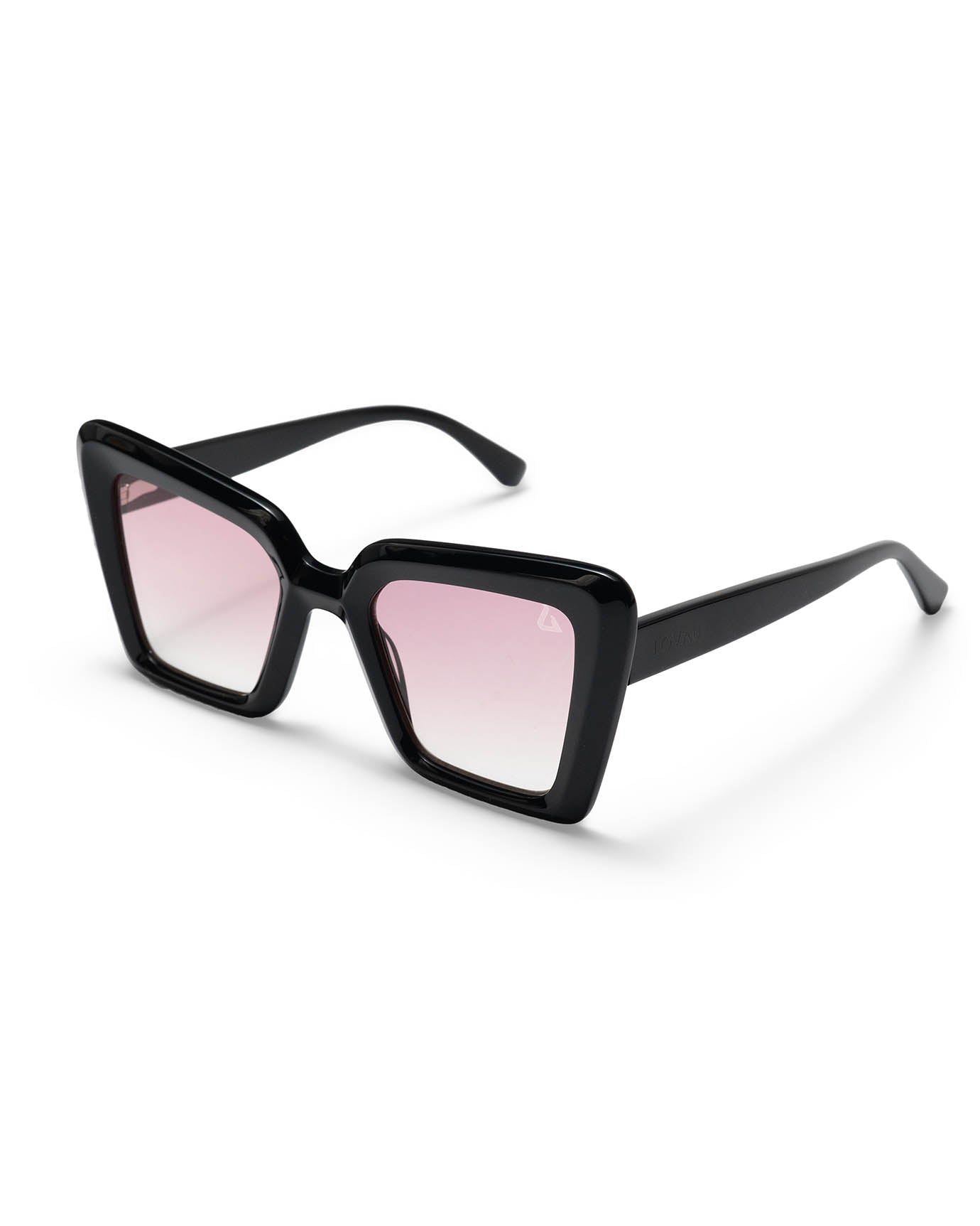 Black Light Pink Cat Eye Sunglasses