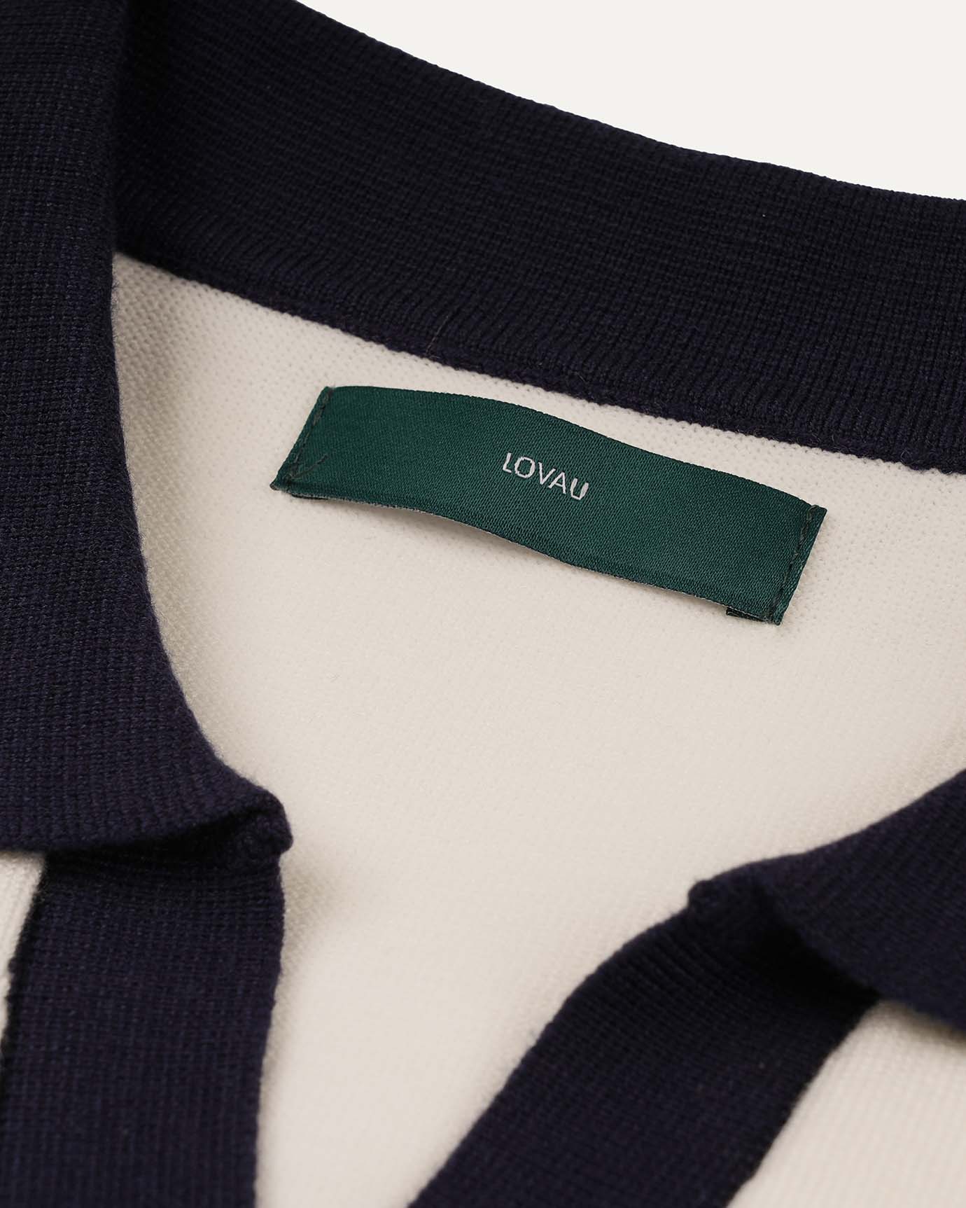 Versatile white polo shirt by Lovau Men
