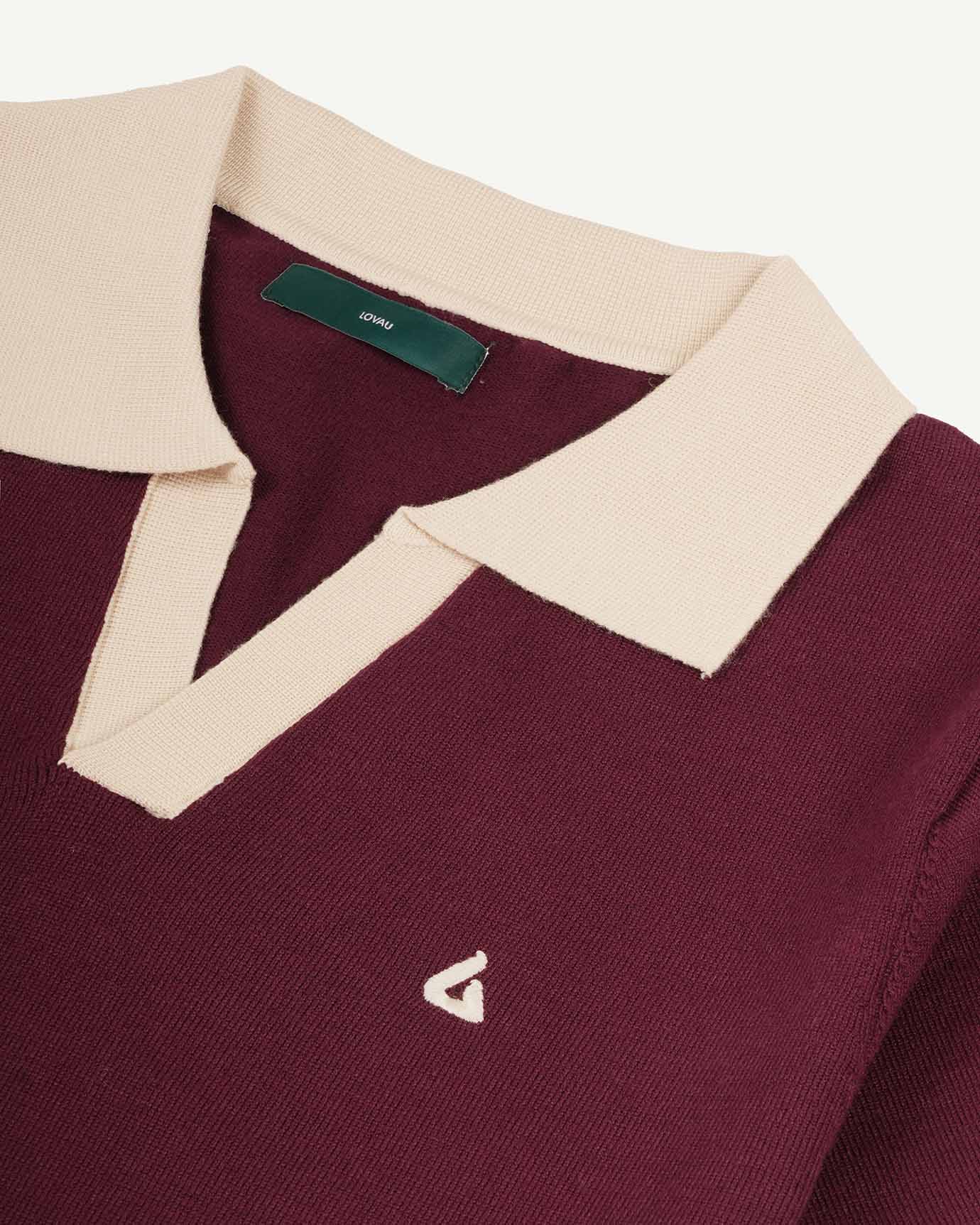 Old Money Polo Shirt Bordeaux