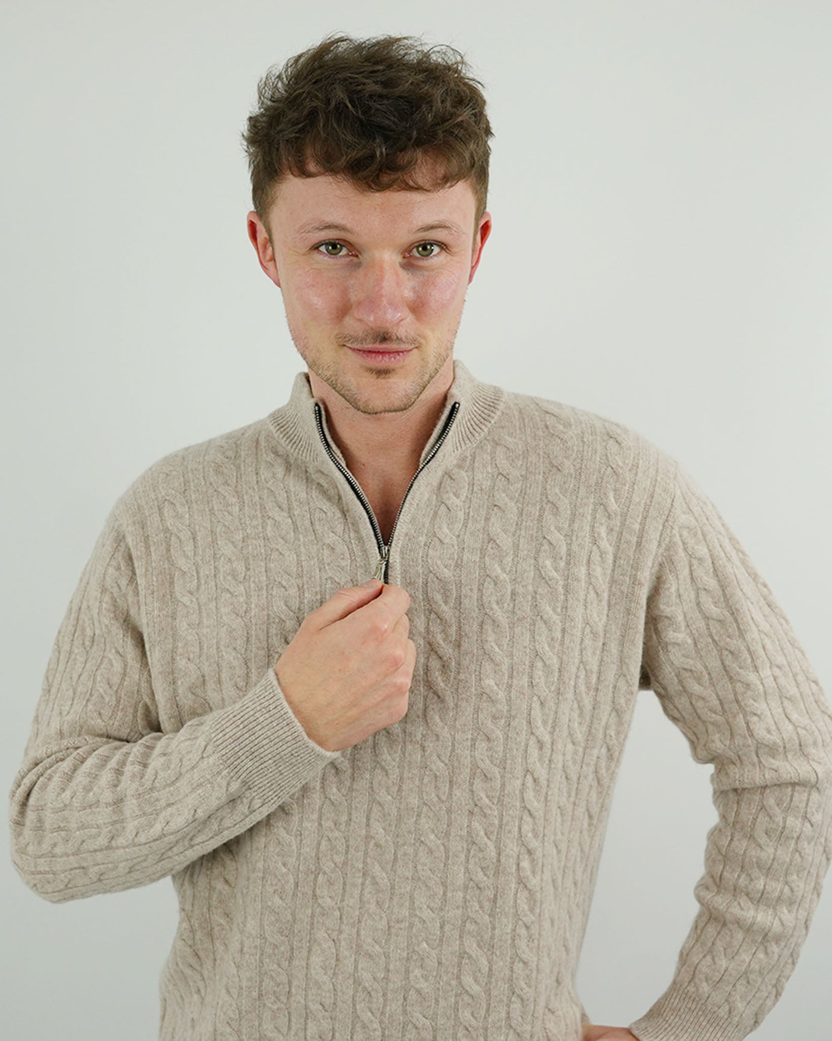 Old money sweater zip
