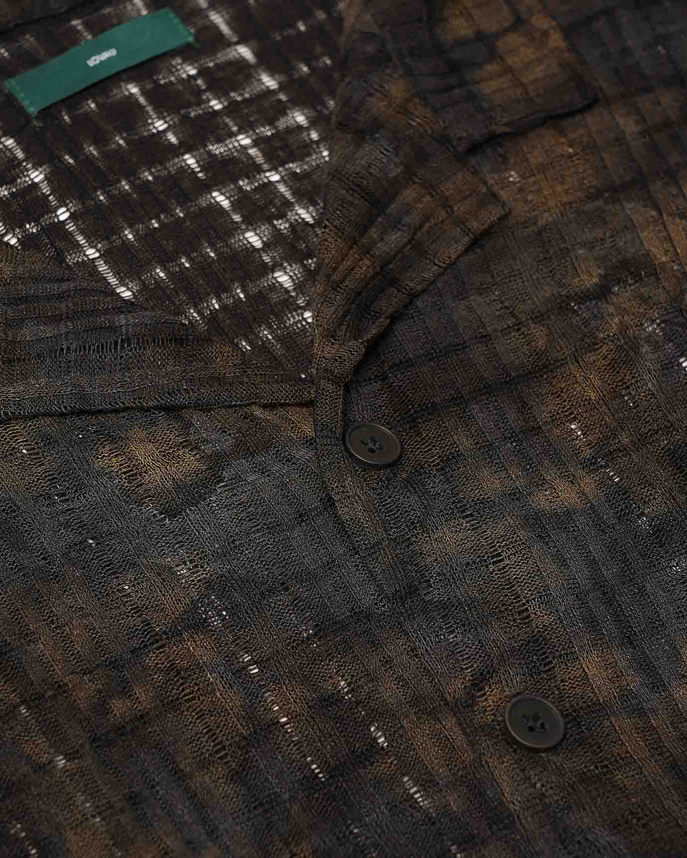 Limited Edition Black Differ Shirt front view with classic collar and button-down design