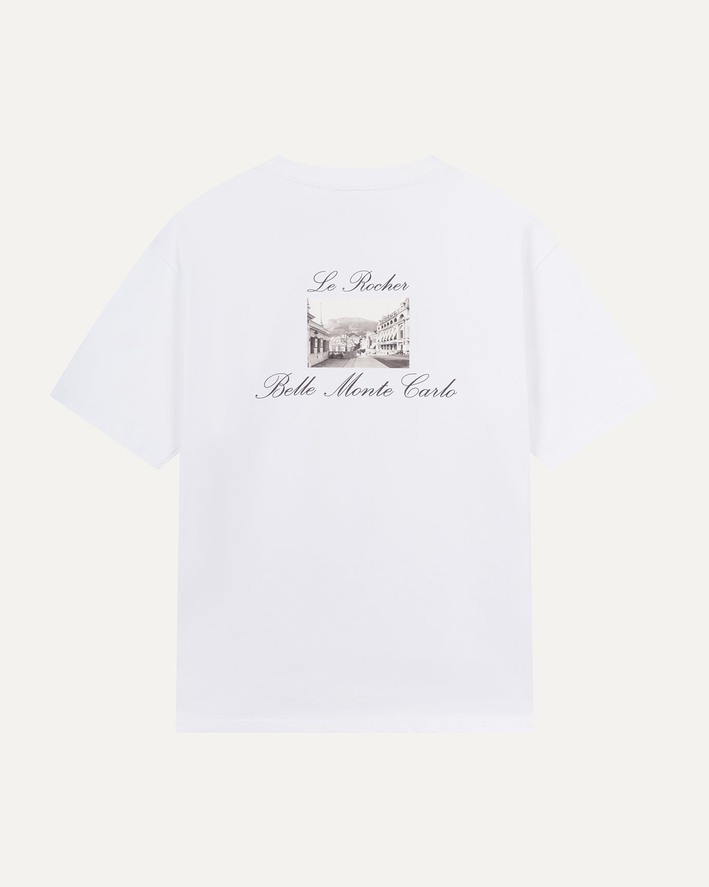 White Montecarlo Belle t-shirt, soft and comfortable fabric