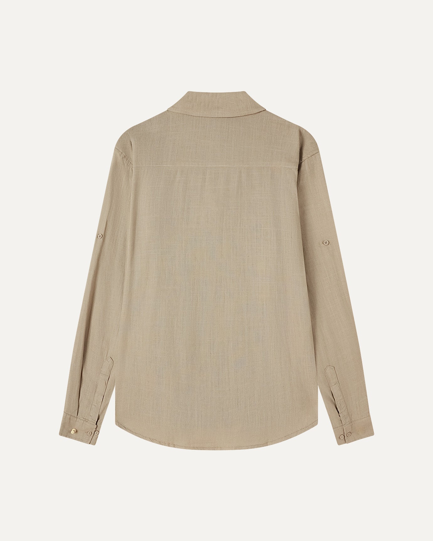 Back view showing neat seams and smart tailoring of Dolce Vita shirt by Lovau