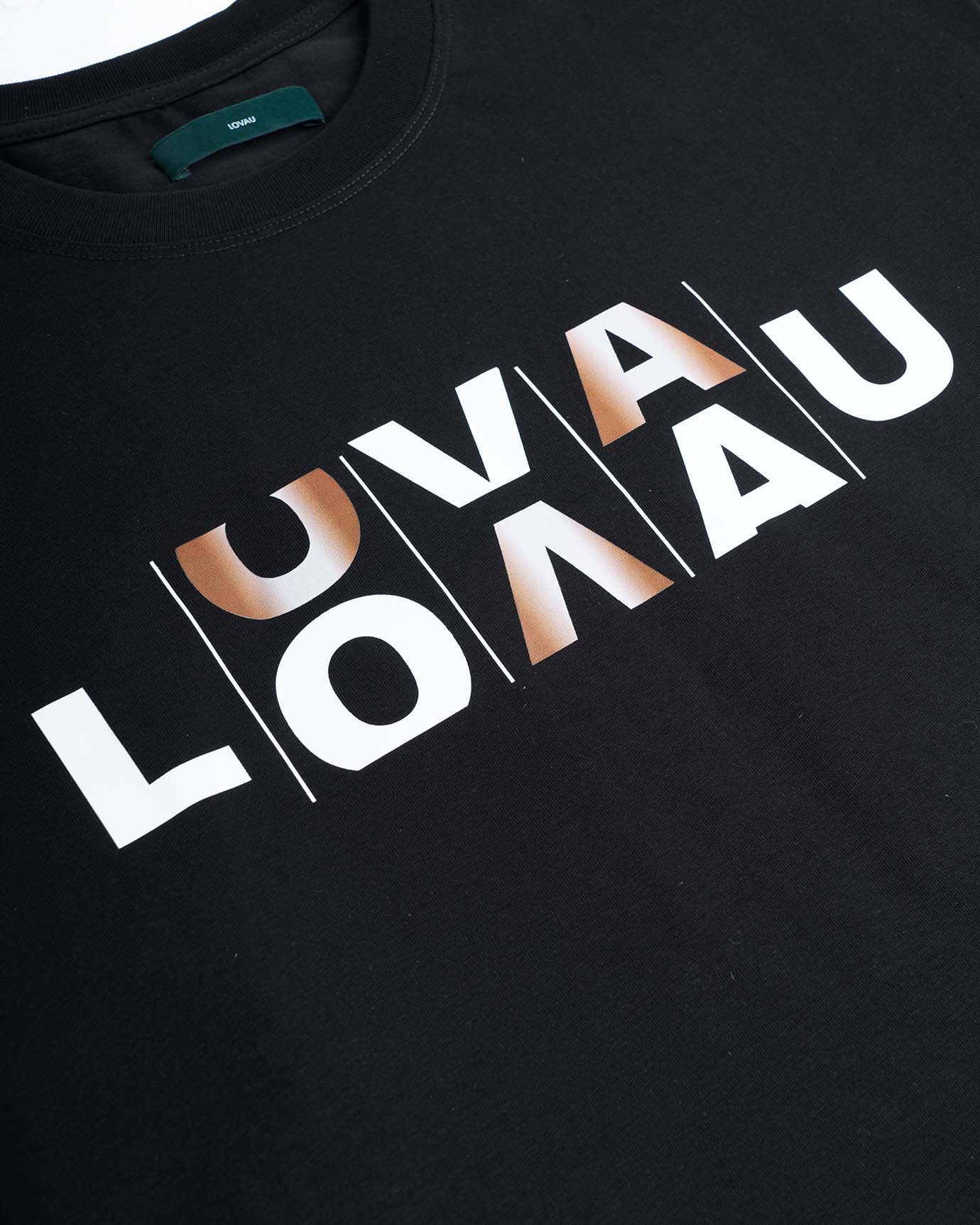 Classic fit black Slot Abstract t-shirt with bold design