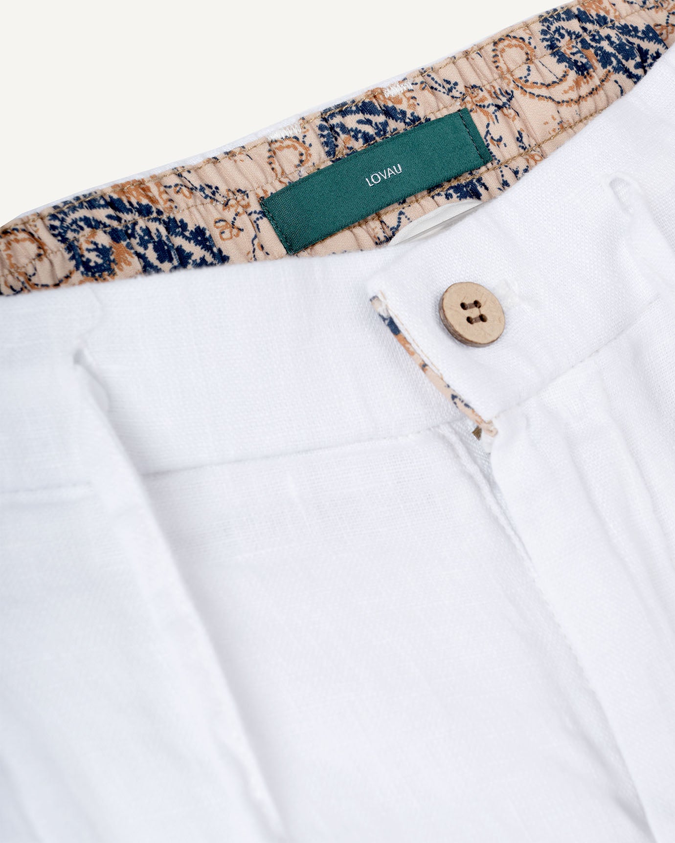 Elegant white linen trousers designed for casual and formal occasions, Ibiza Vice limited edition