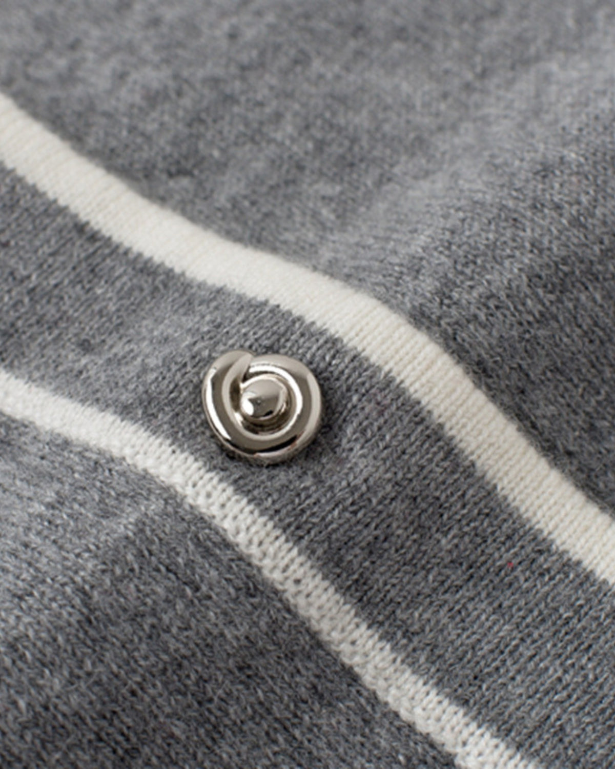 Cashmere Gray Colorblock Knit Cardigan