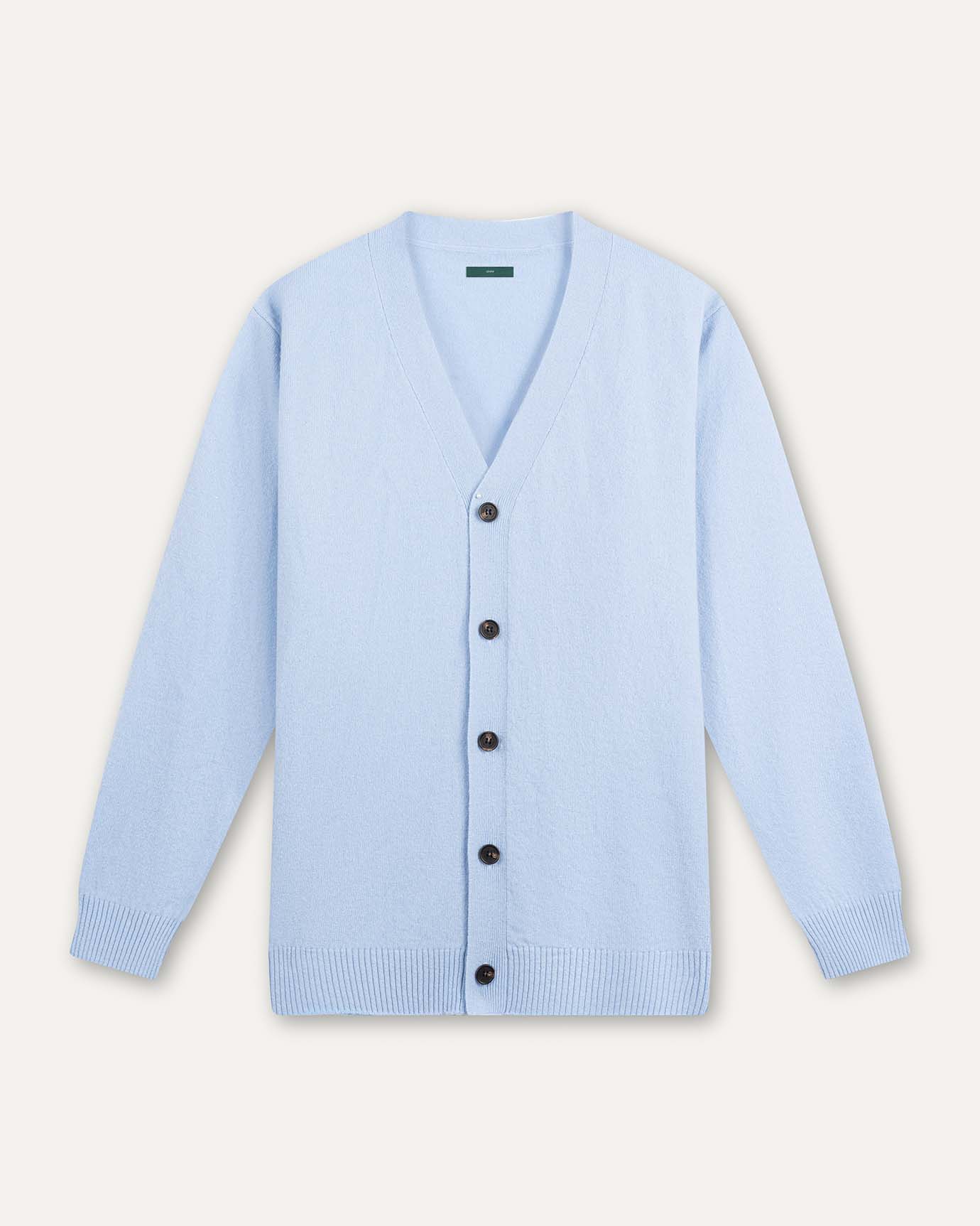 Knitted Jacket Sweater Wool Sky Blue