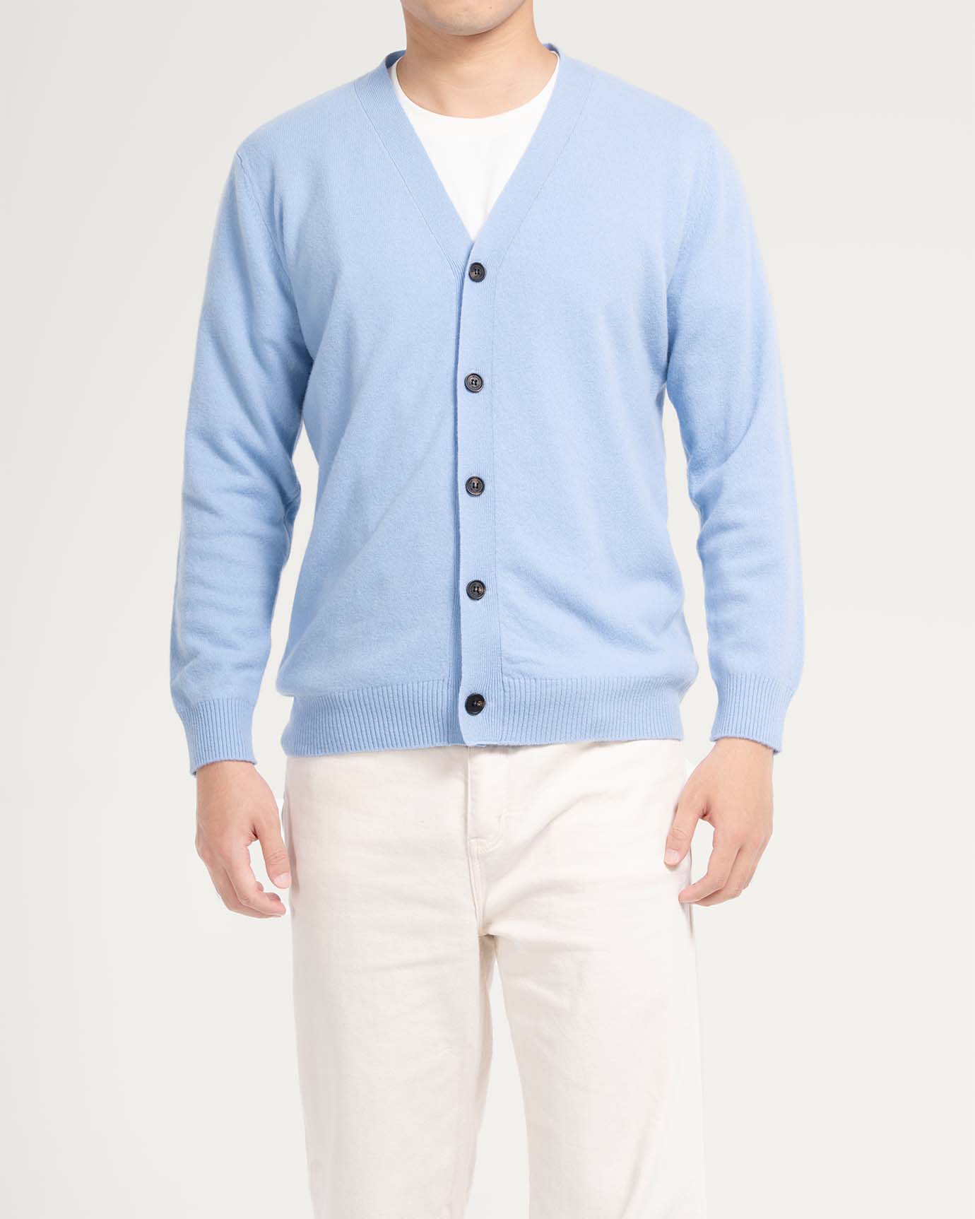 Wool cardigan sweater