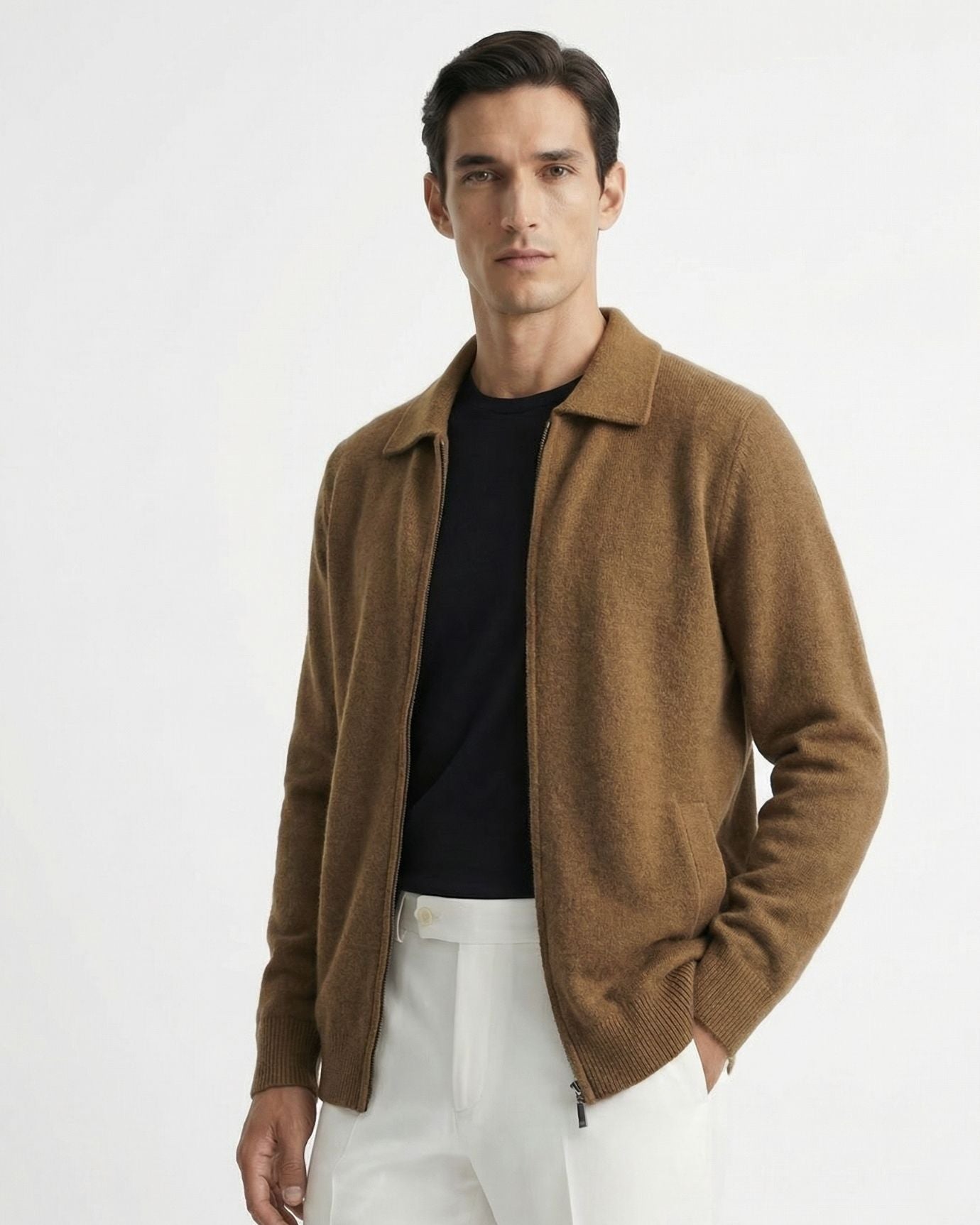 LOVAU Strickjacke aus Kaschmirmischung