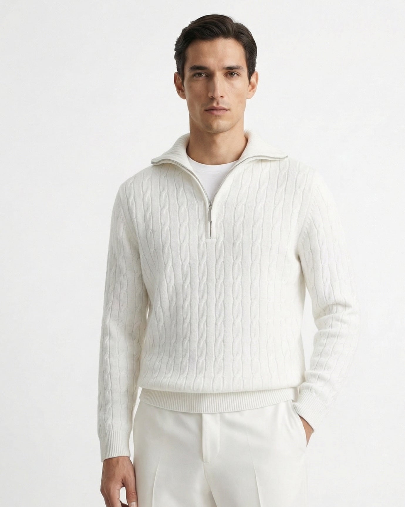 Old Money Retro Sweater Zip