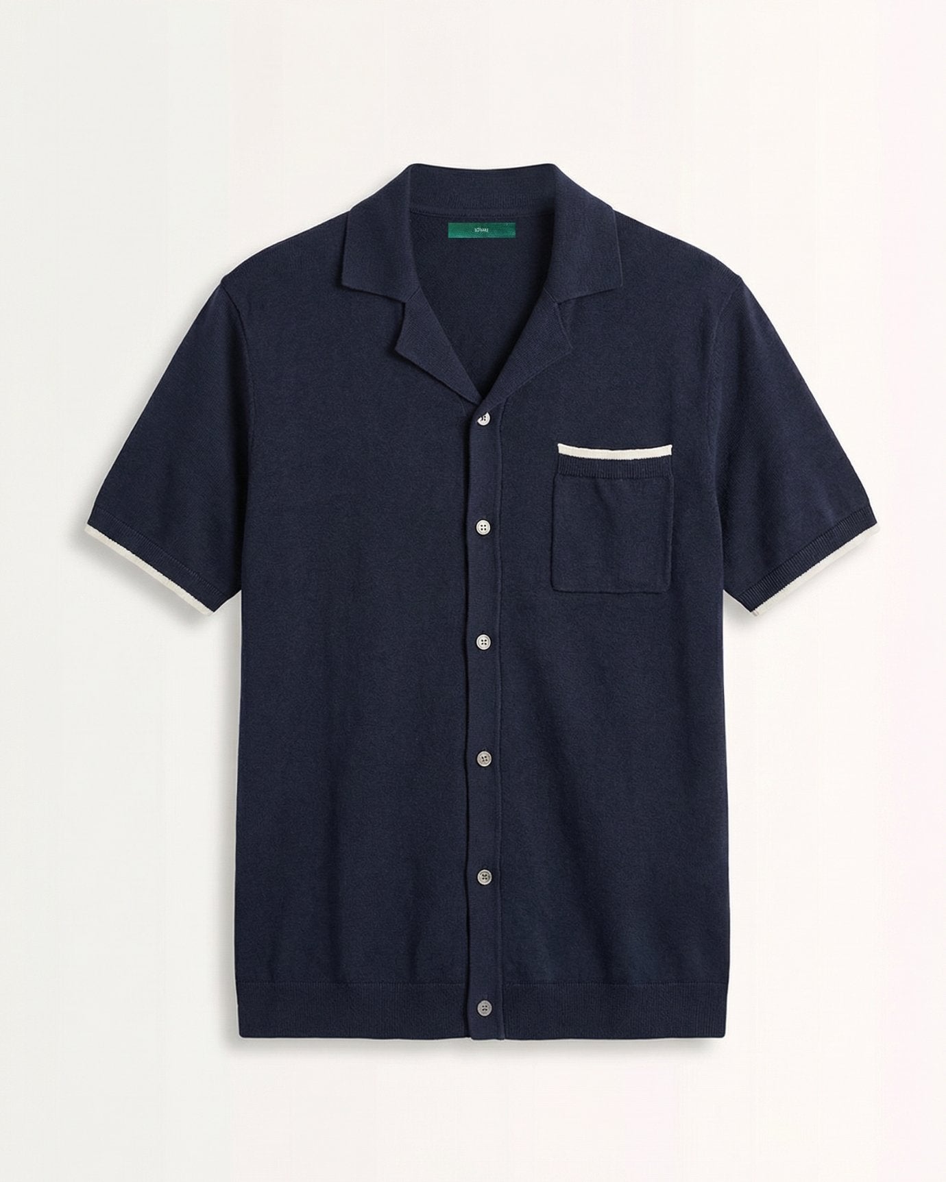 Cuban Collar Shirt Light Cotton Breathable