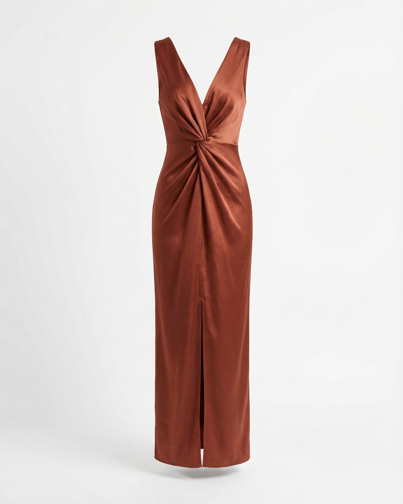 Deep V Sleepveless Backless Evening Dress