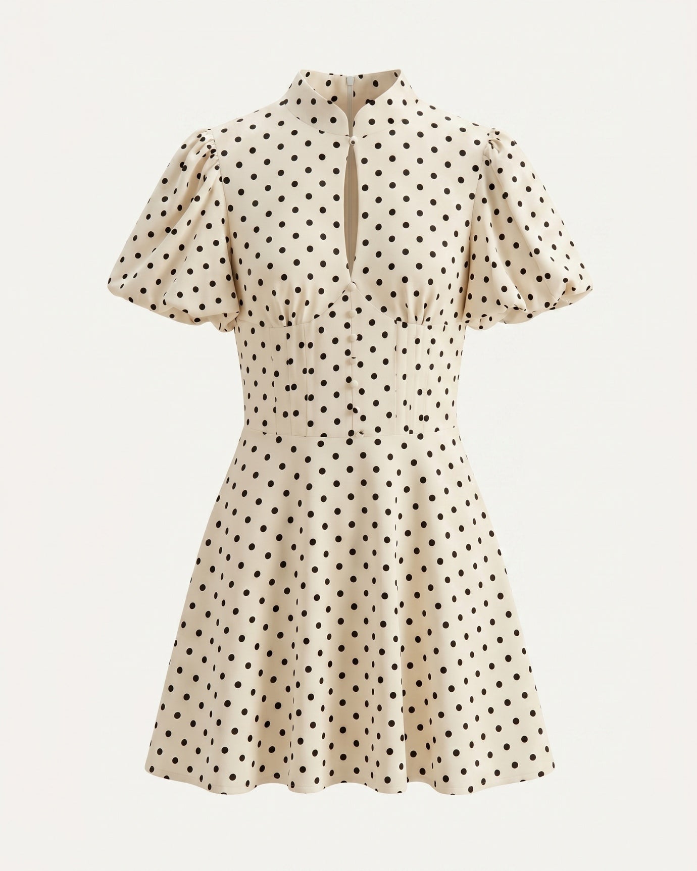 Marbella Puff Sleeve Polkadot Dress
