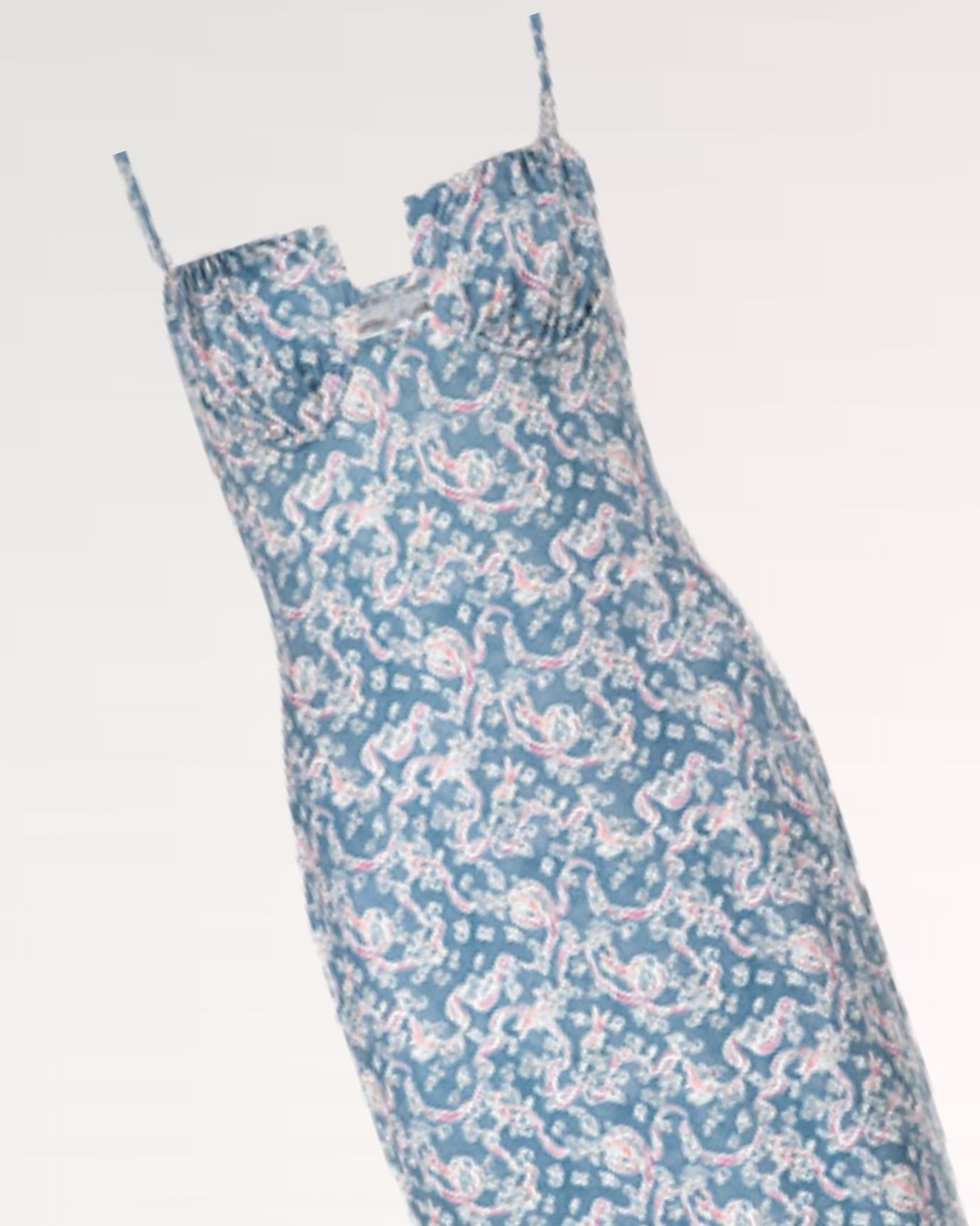 Flower Ski Dress angled to display fabric flow and floral design features