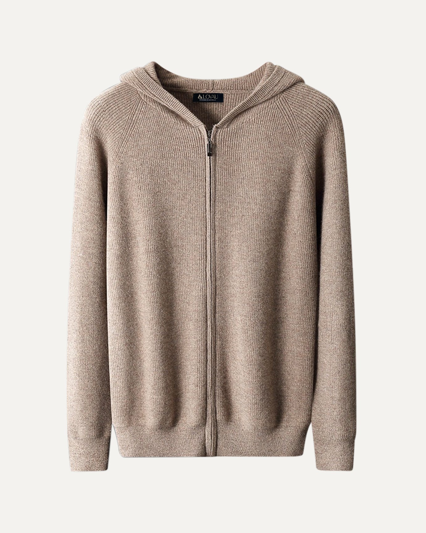 Wool Hooded Jacket Camel x Lovau