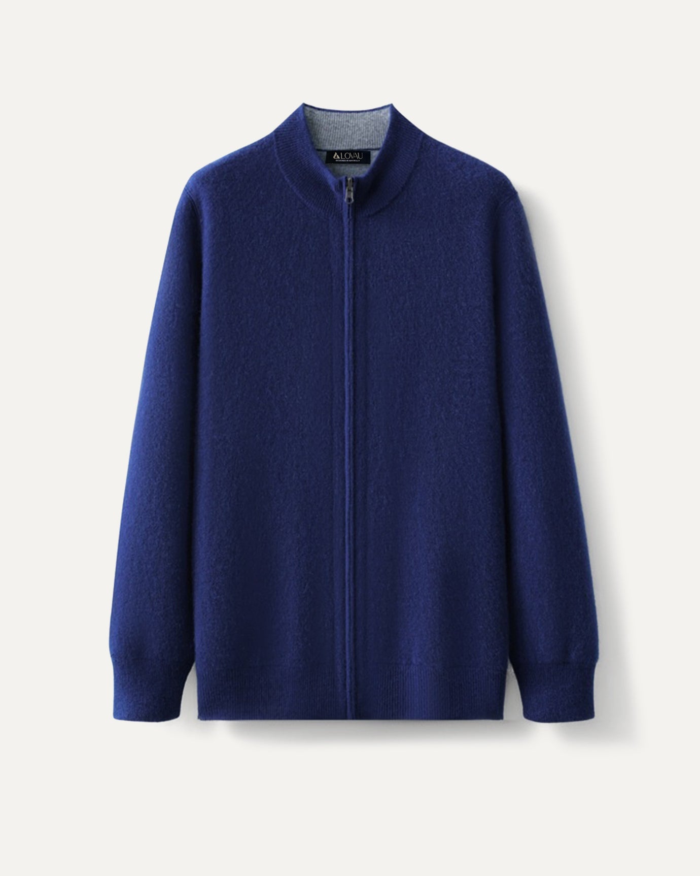 Flower Blue Iman jacket in soft cashmere wool