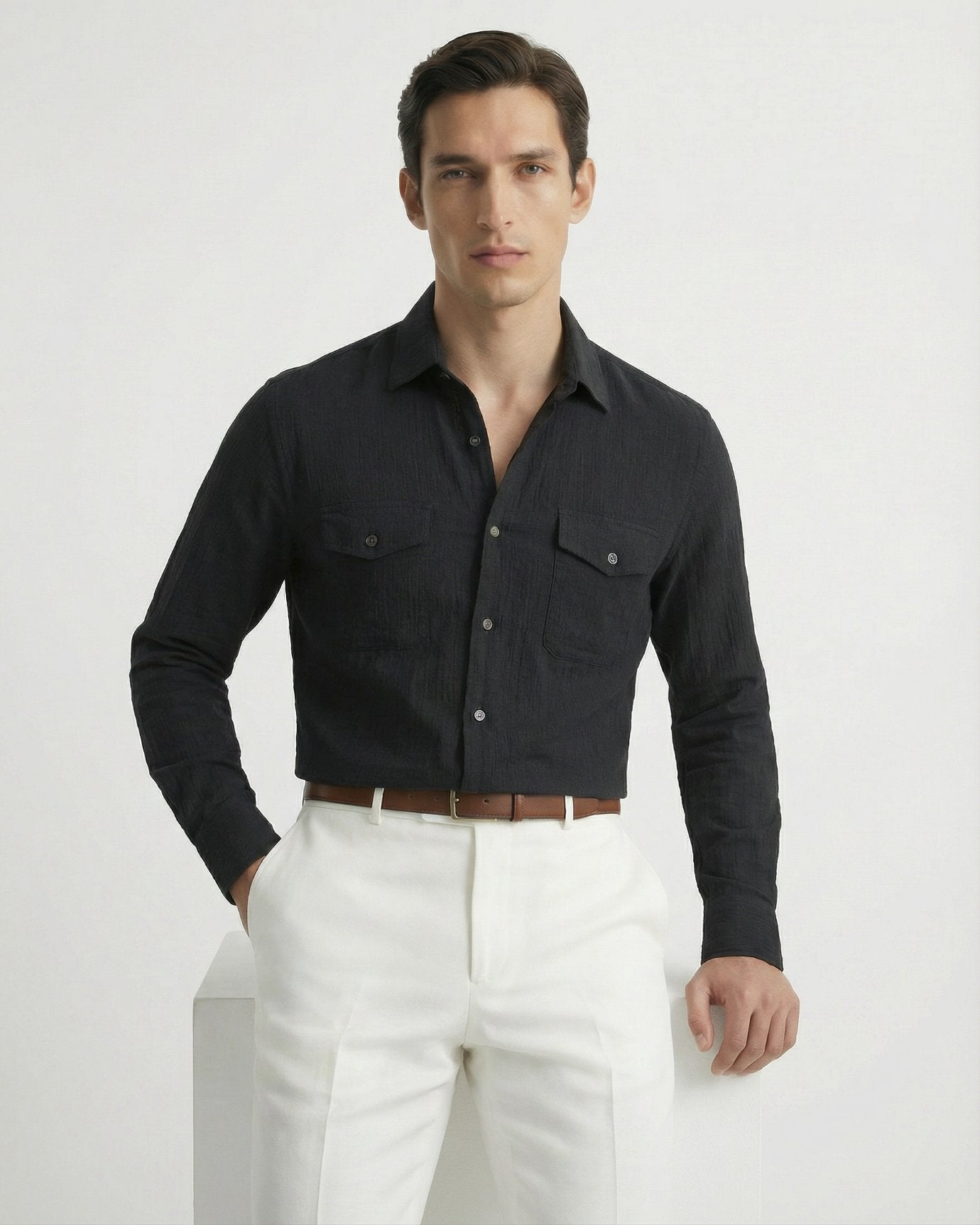 Cotton Old Money Shirt Cordoroy