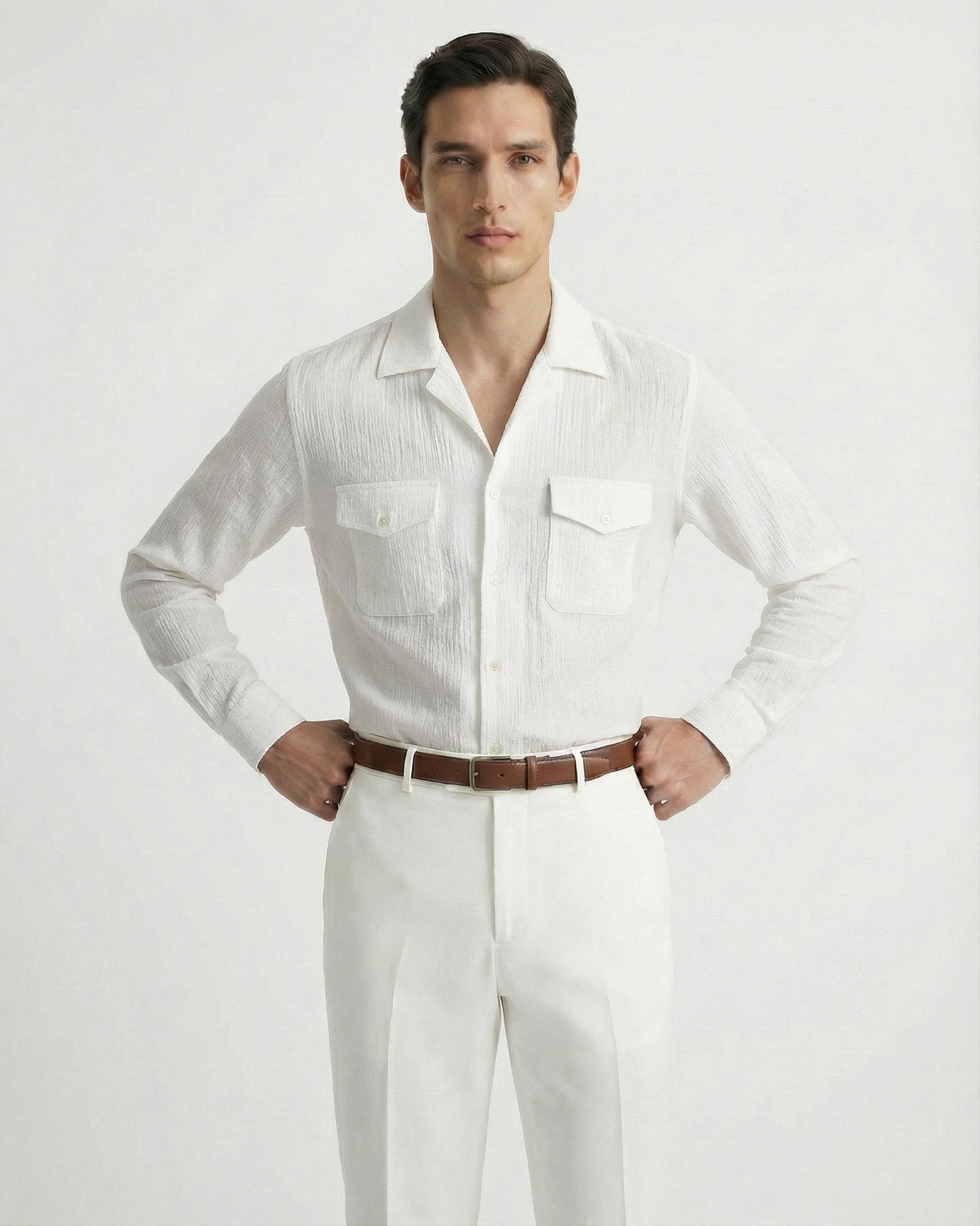 Cotton Old Money Shirt Cordoroy