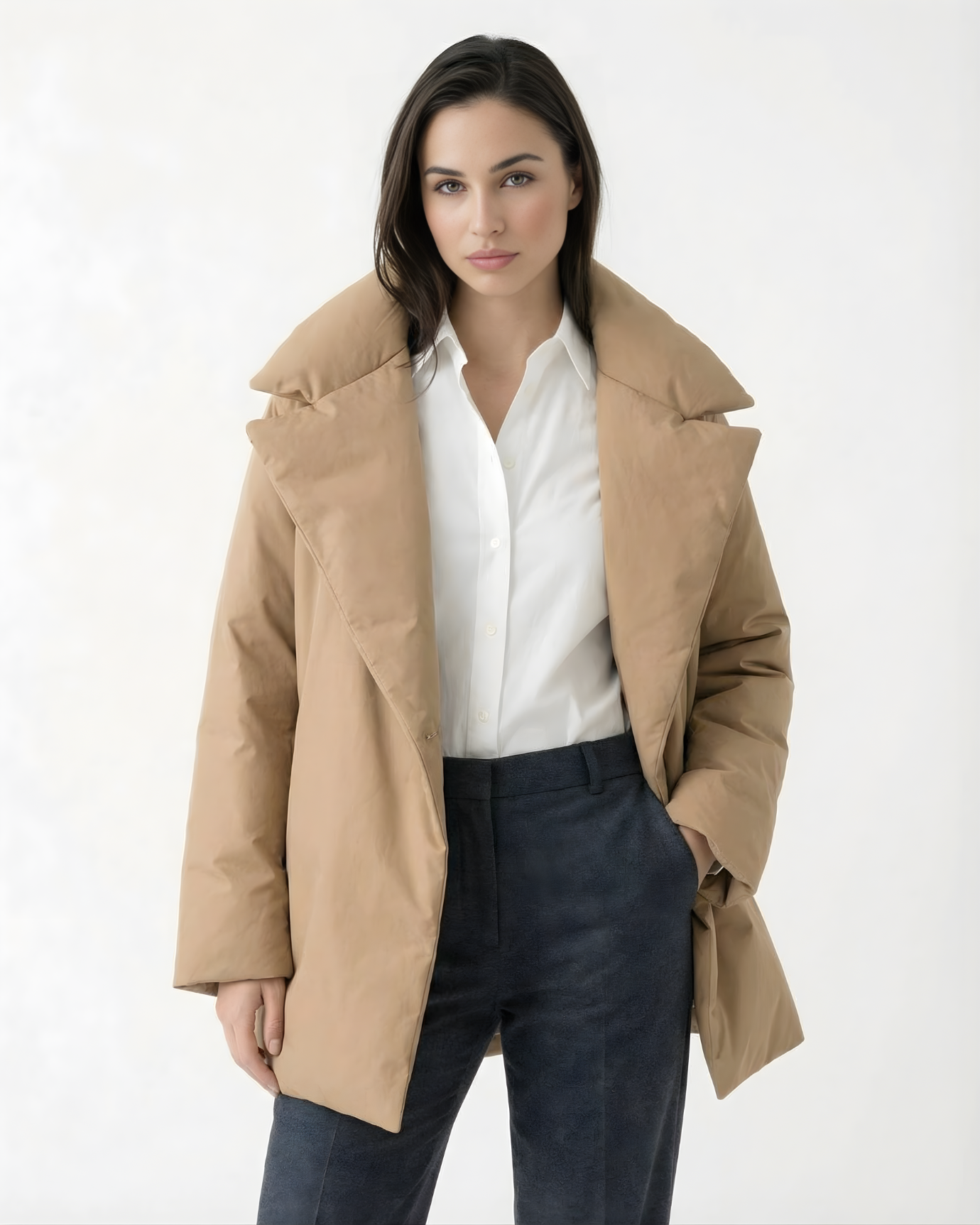 Chaqueta de lana de seda Dina