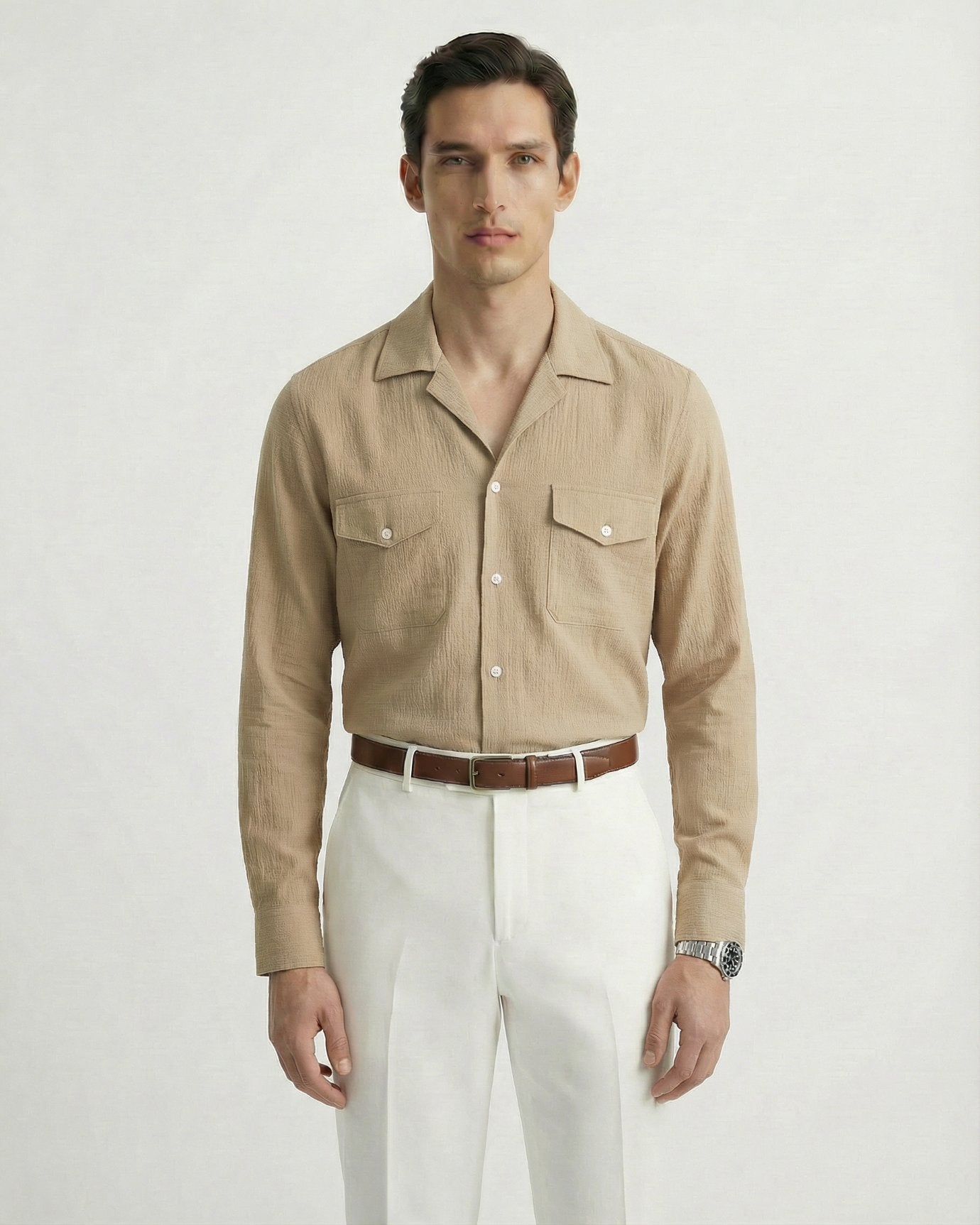 Cotton Old Money Shirt Cordoroy