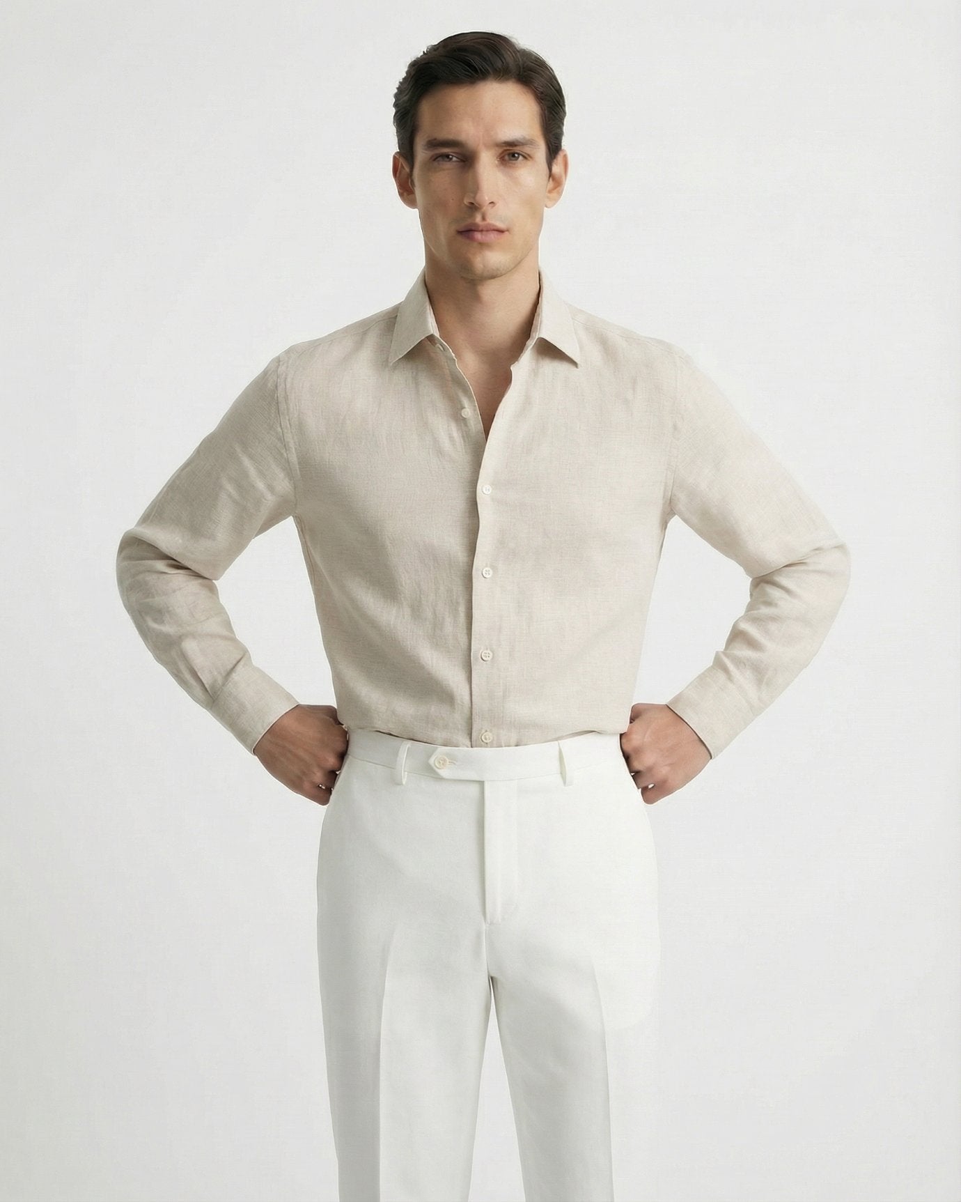 Lovau Cannes Hemd Aprikose