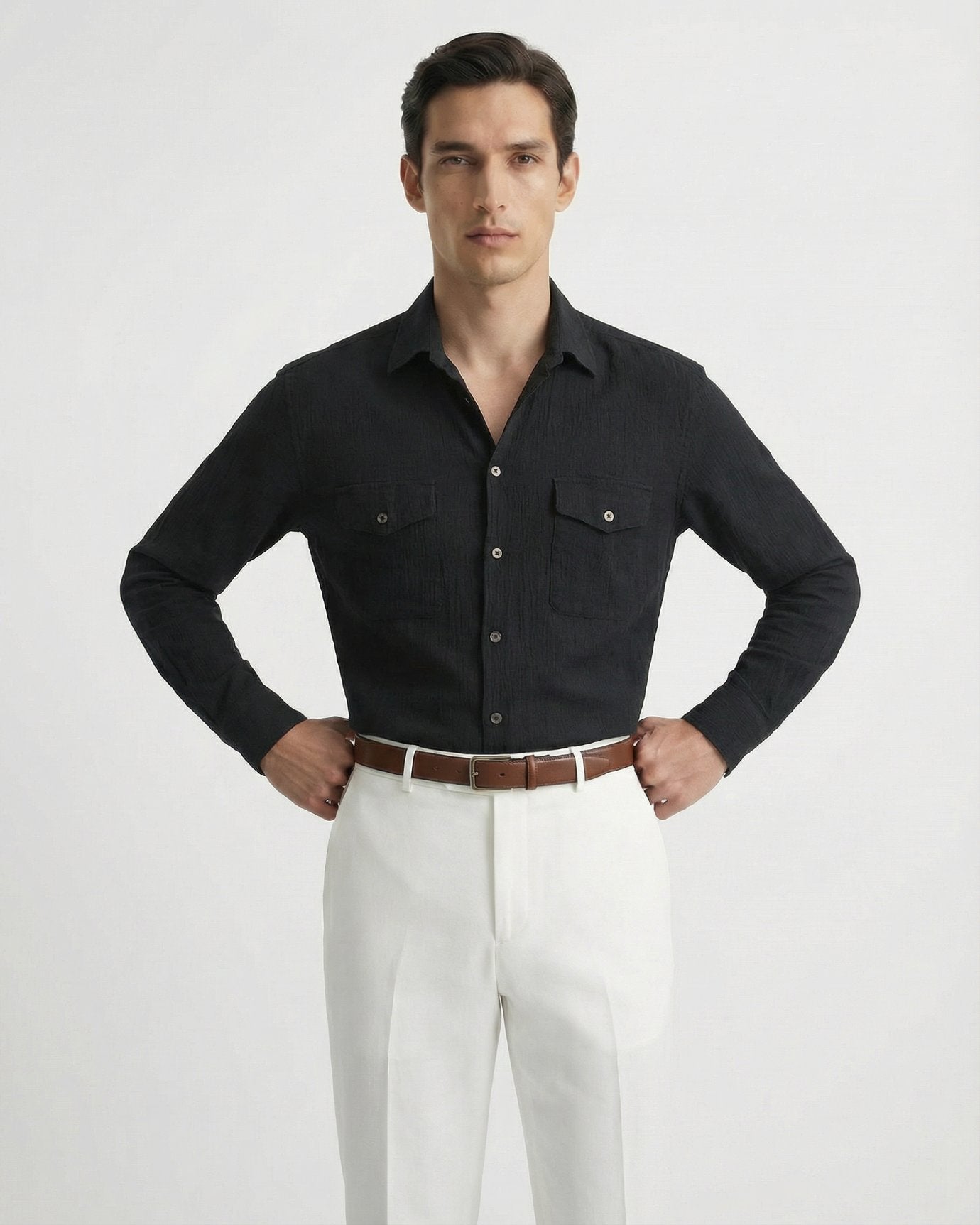 Cotton Old Money Shirt Cordoroy