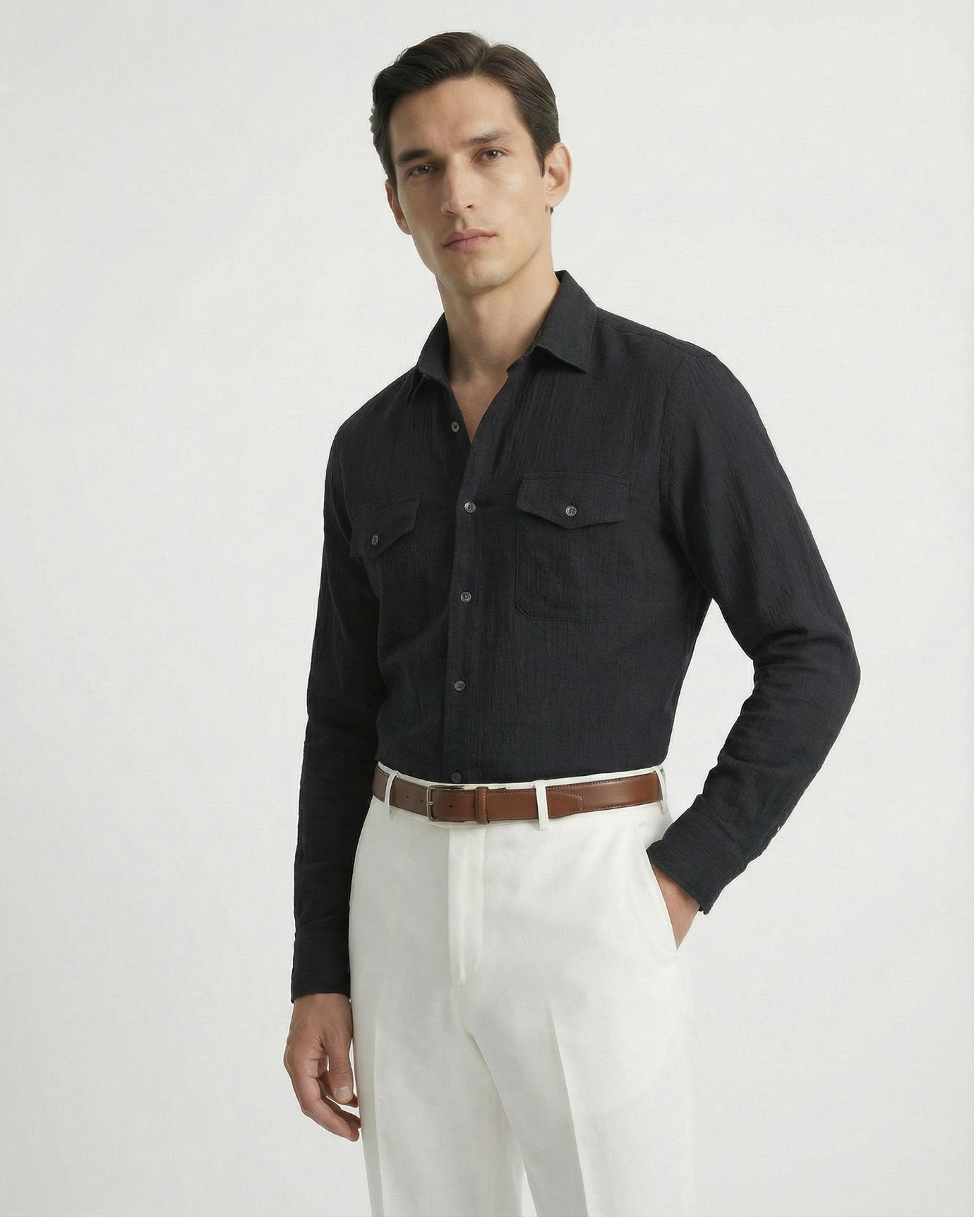 Cotton Old Money Shirt Cordoroy