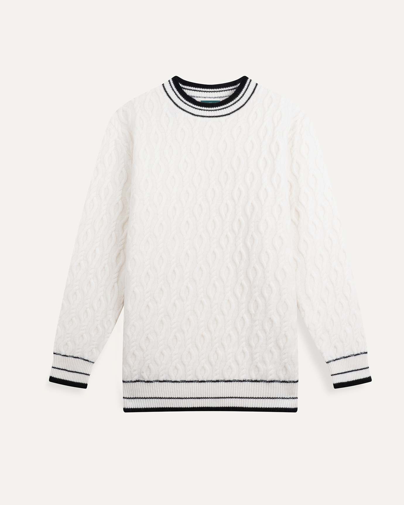 Old money wool sweater white