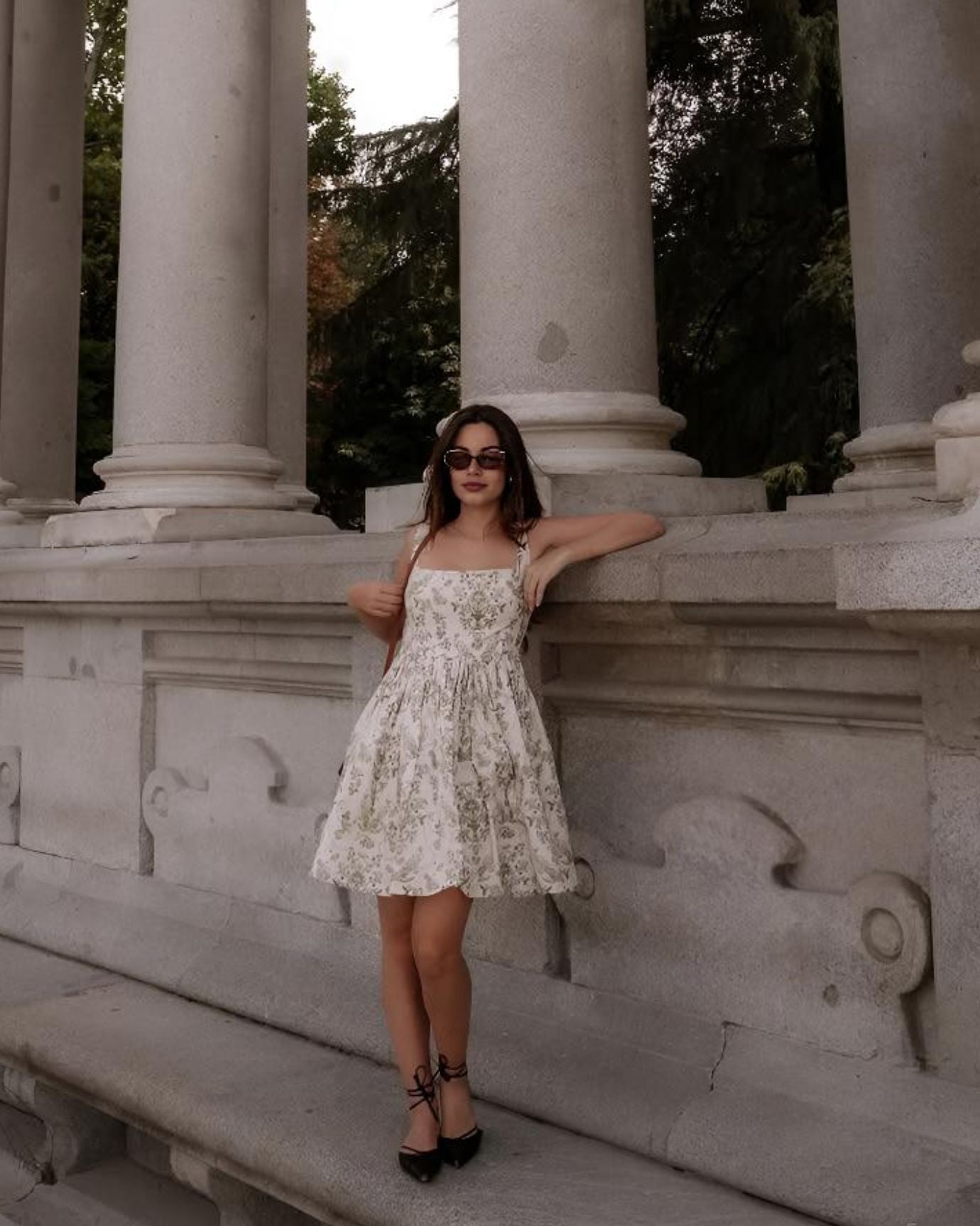 flowy floral dress suitable for special occasions