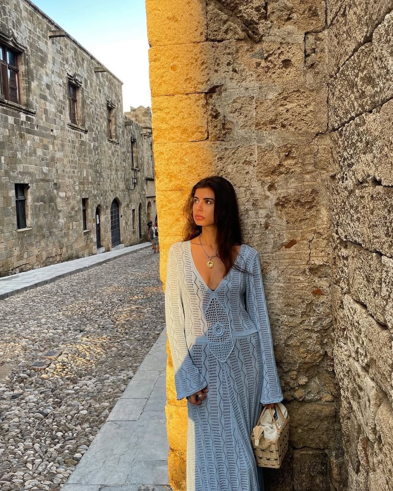 Tina Light Blue Beach Dress