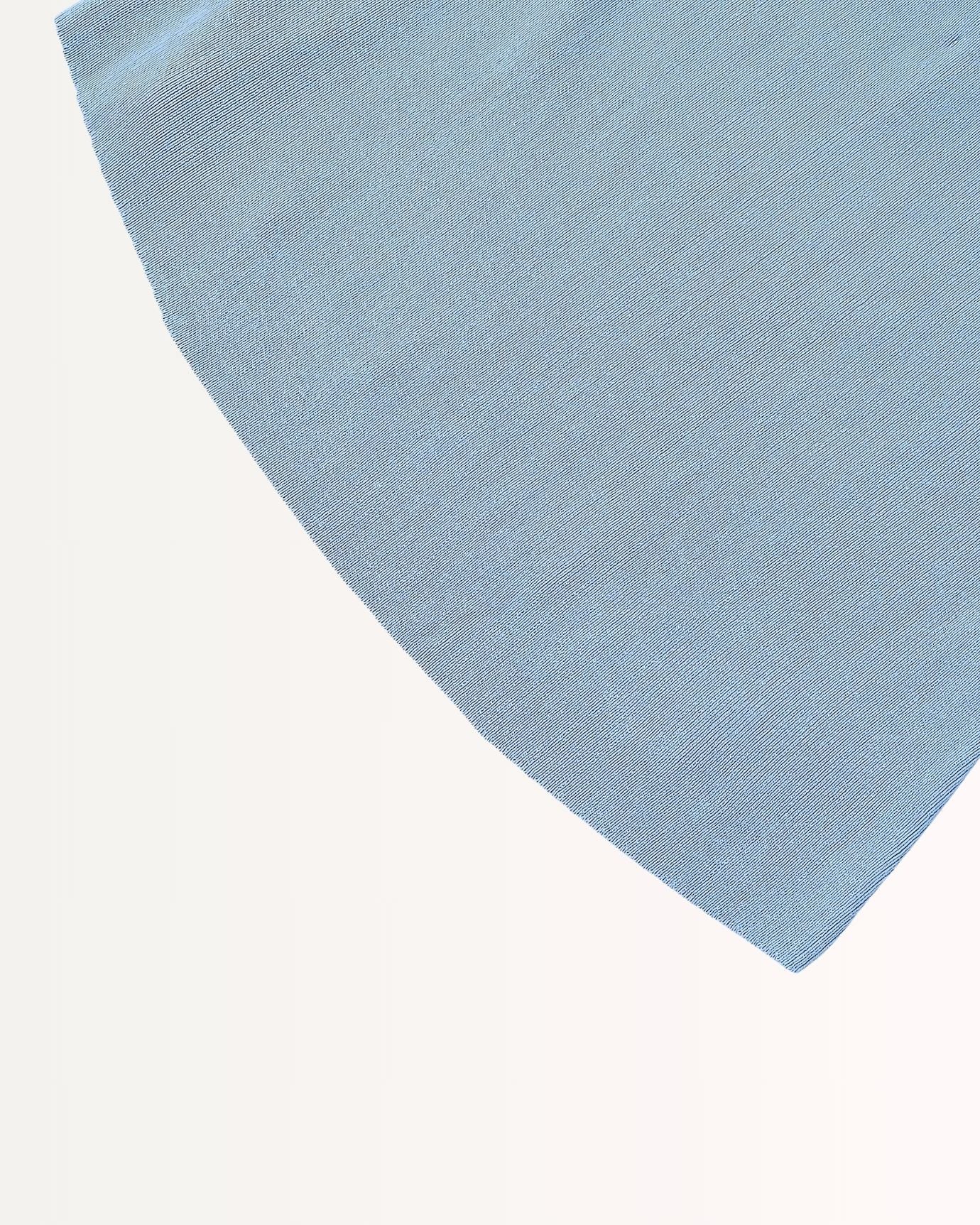 Light blue skirt with high-rise waist