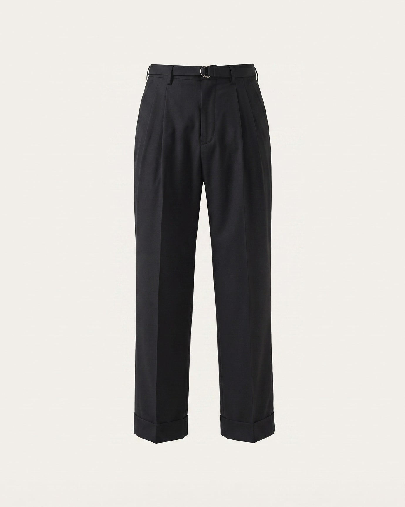 Comfortable Lightweight Straight Leg Trousers With Belt