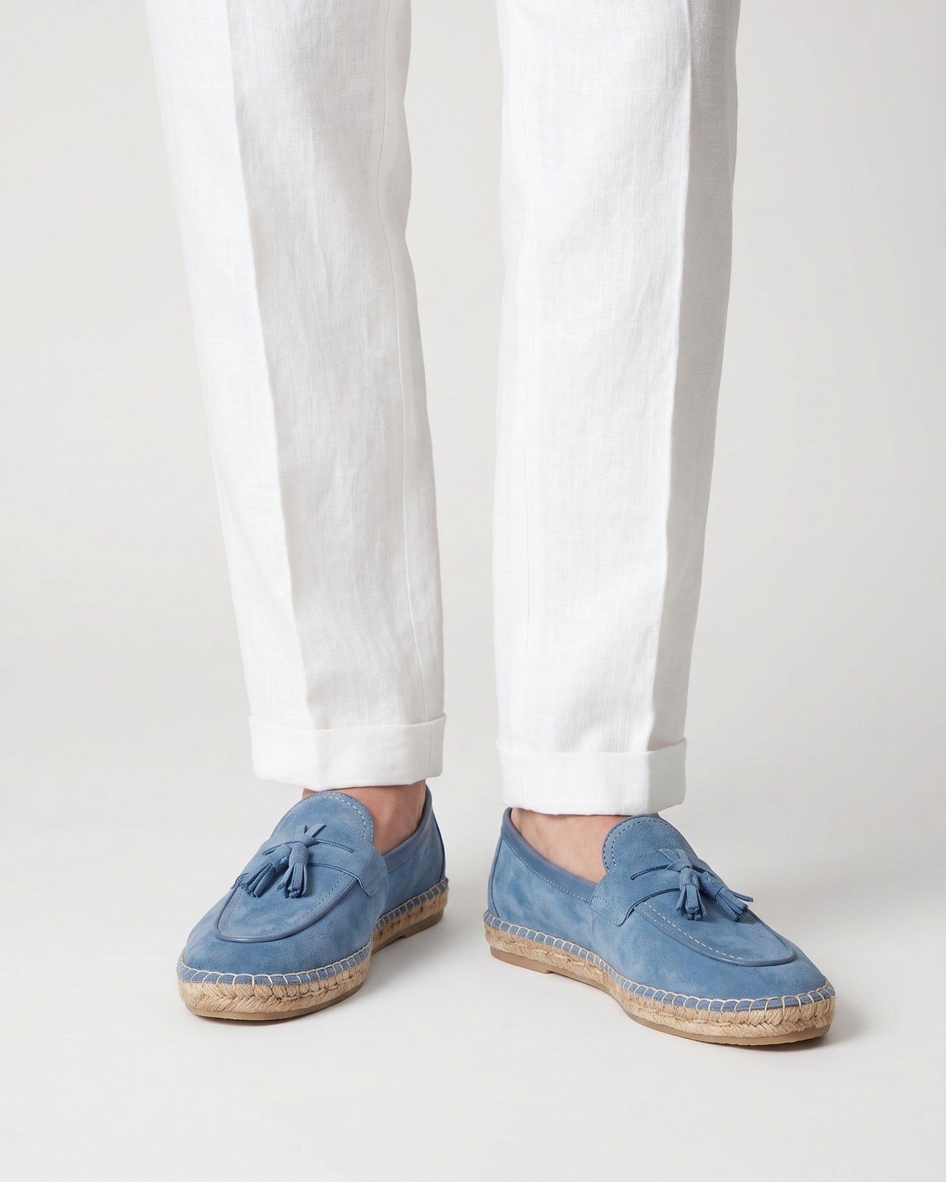 Mediterranean Suede Slip-On Loafers