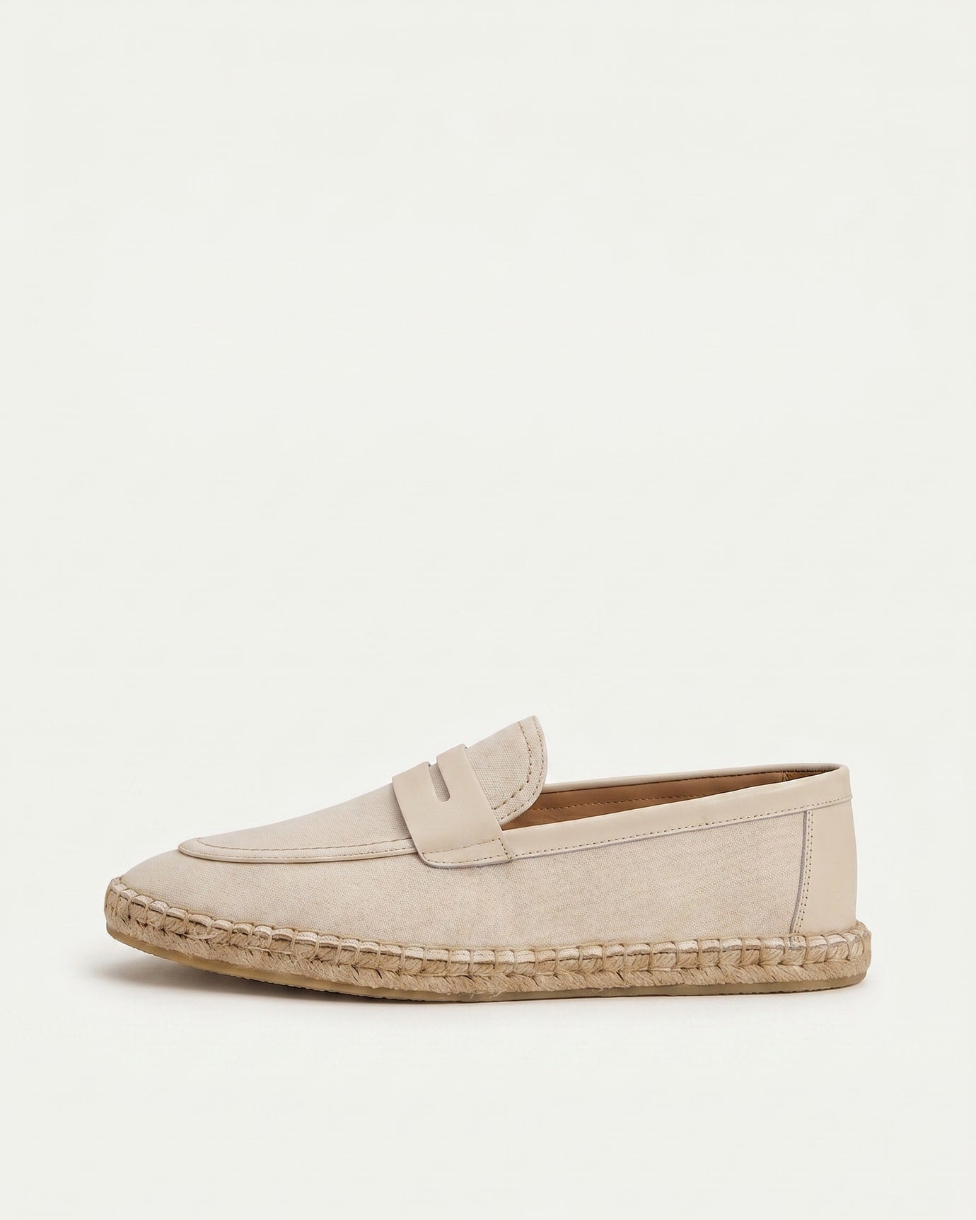 Ibiza Linen Leather Loafers